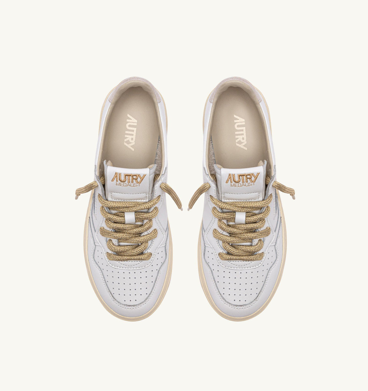AUTRY Sneaker Donna Medalist Low-White Gold