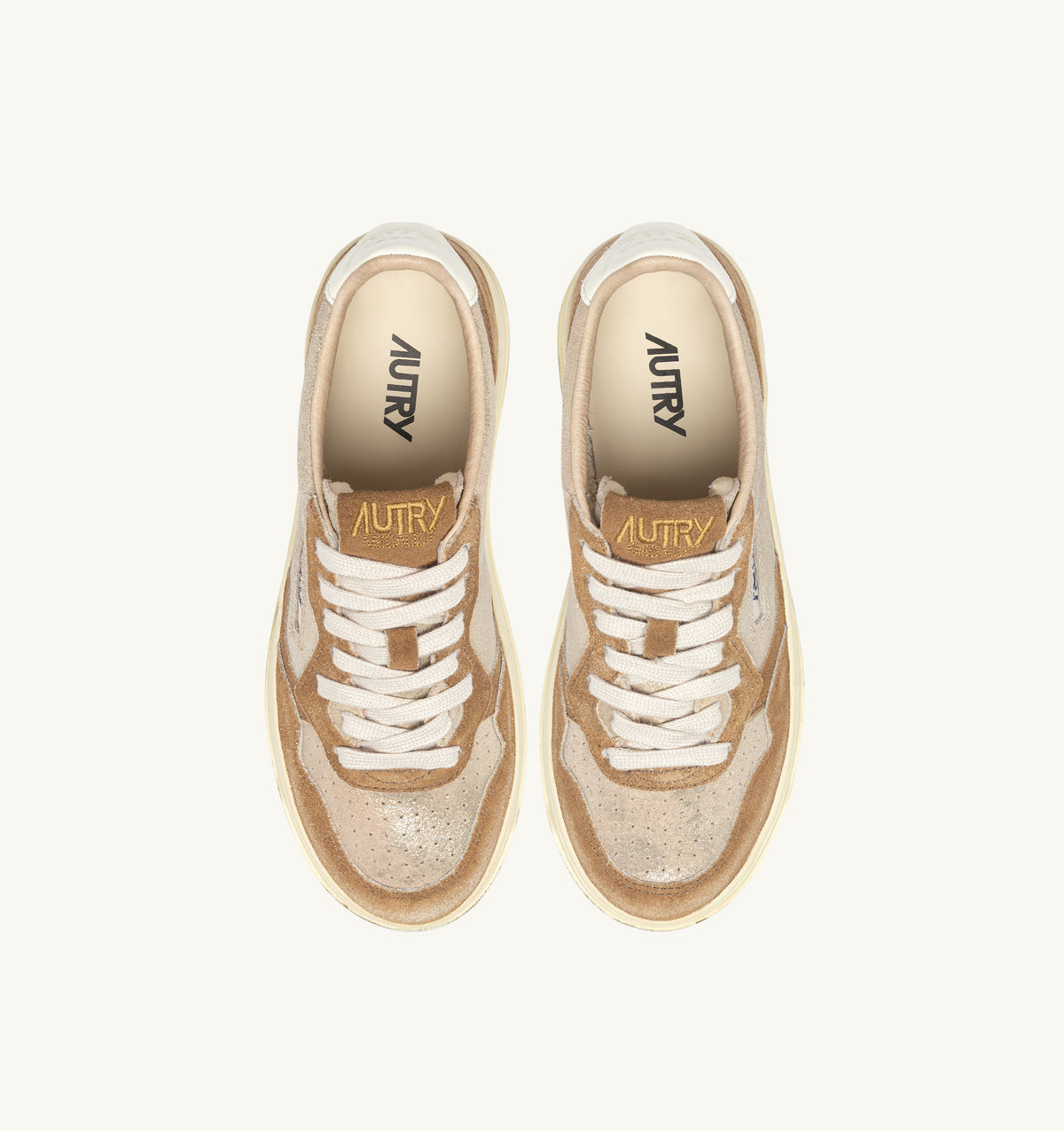 AUTRY Sneaker Donna Medalist Low-Platino Beige