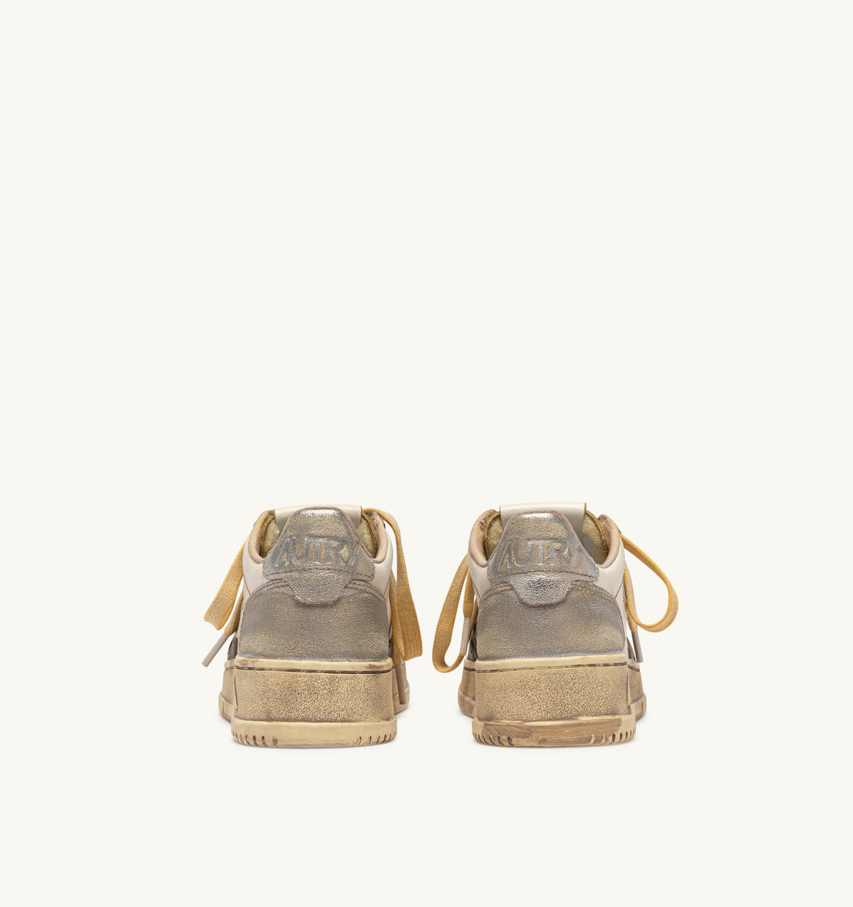 AUTRY Sneaker Uomo Medalist Low Super Vintage-Chocolate Silver
