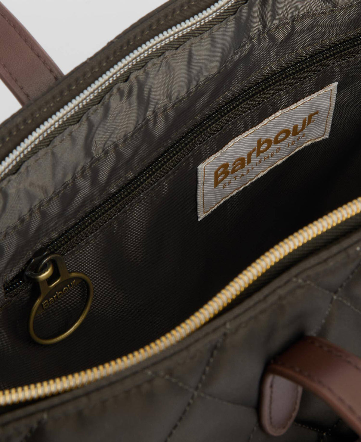 BARBOUR Borsa Donna Quilted Tote Bag-Olive