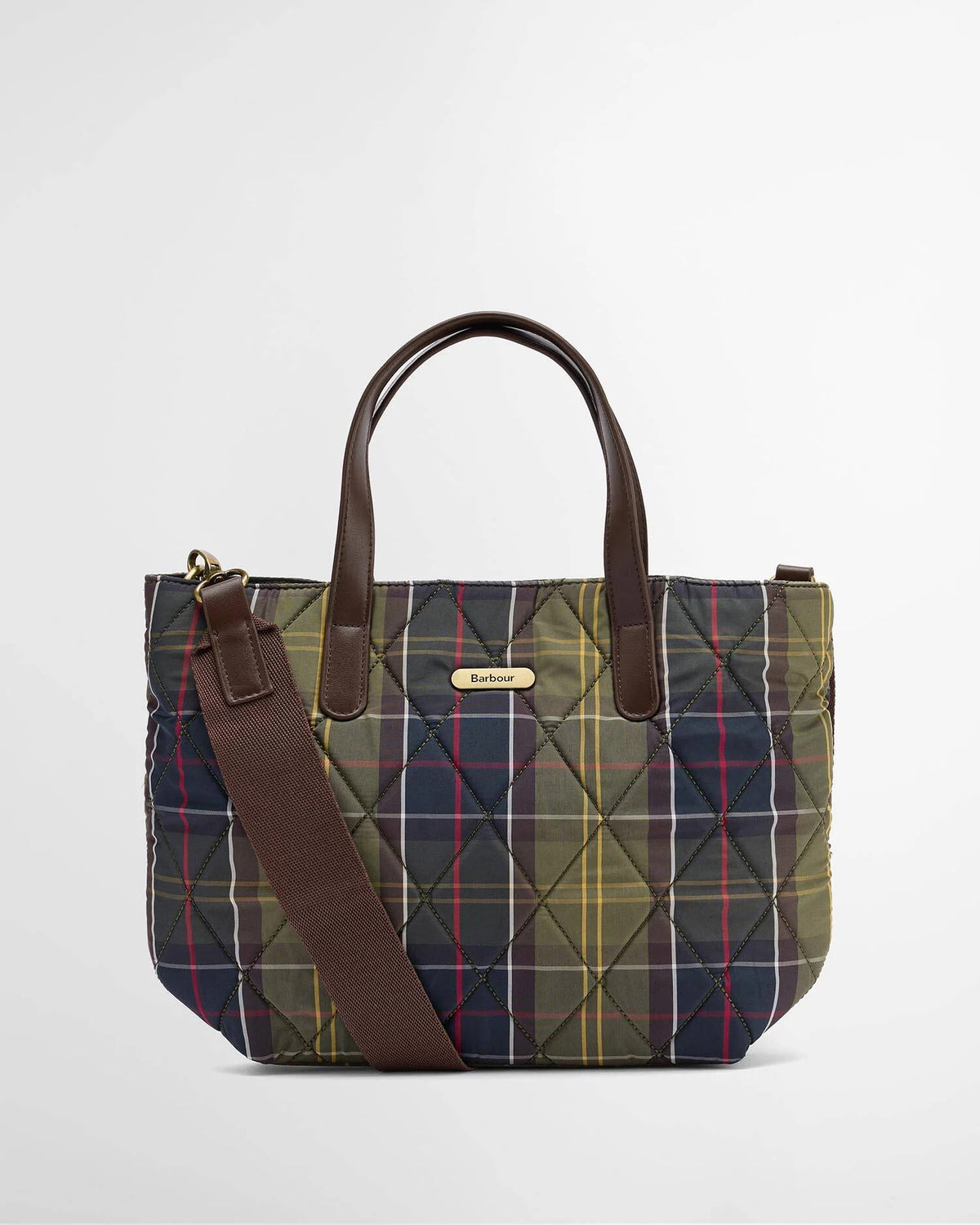 BARBOUR Borsa Donna Mini Quilted Tote Bag-Classic Tartan