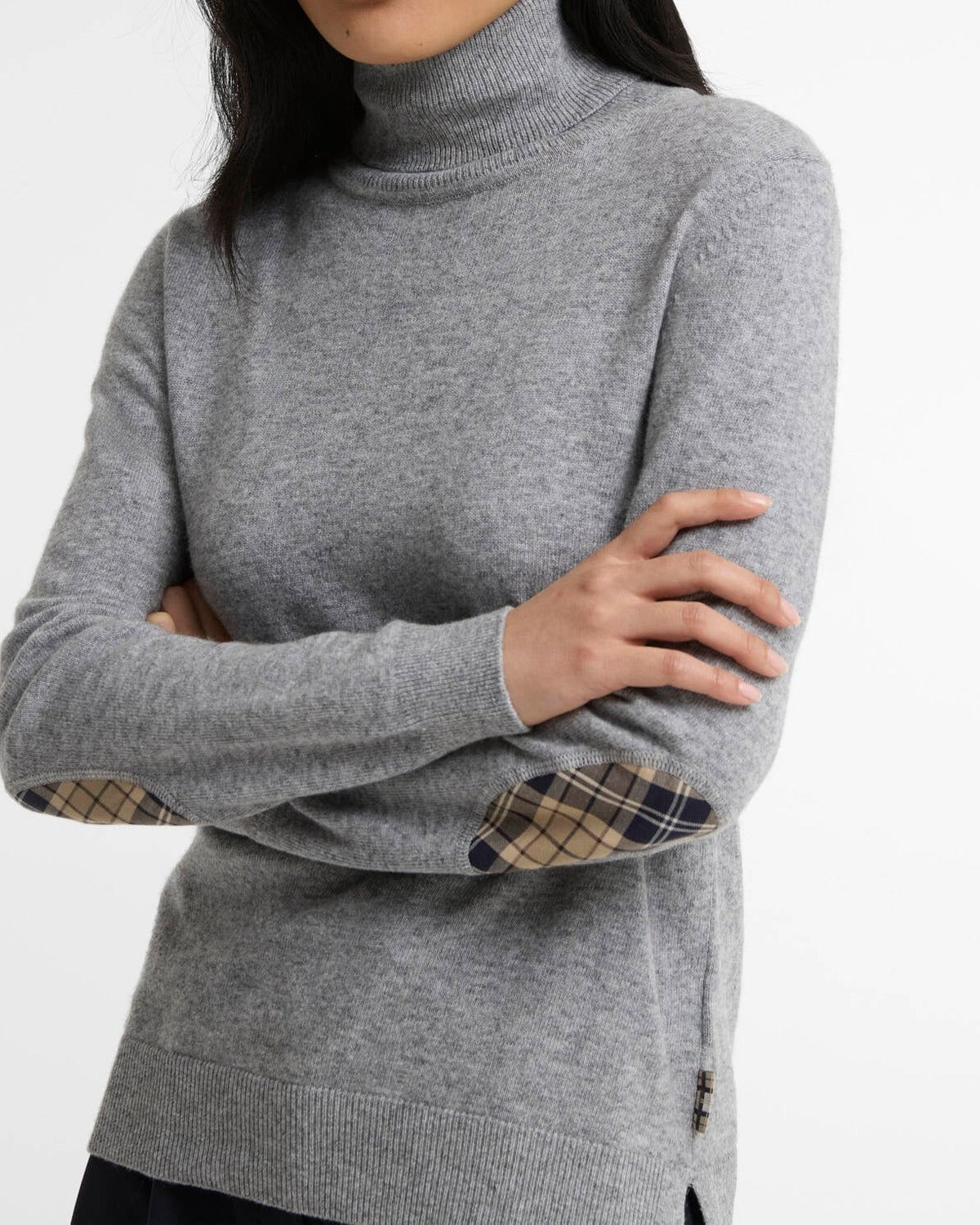 BARBOUR Maglia Donna Dolcevita Pendle-Grey Marl