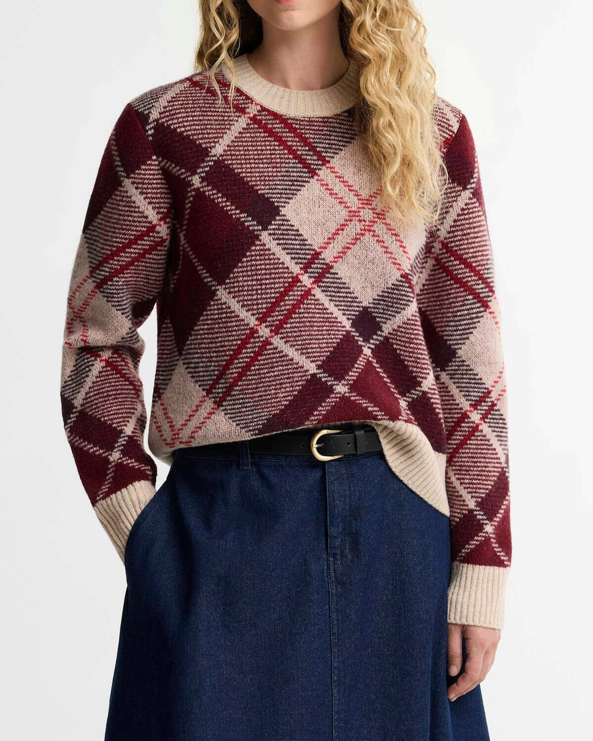 BARBOUR MAglione Donna STEVIE Girocollo-Multi