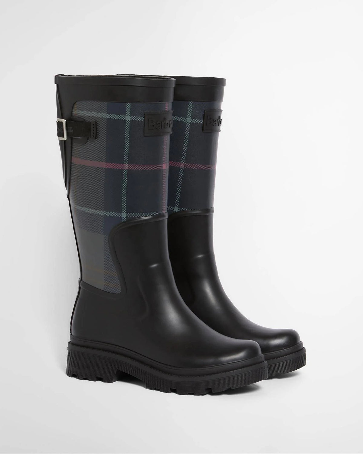 BARBOUR Stivale Donna WELLINGTON Dena-Black/Shadow Tartan