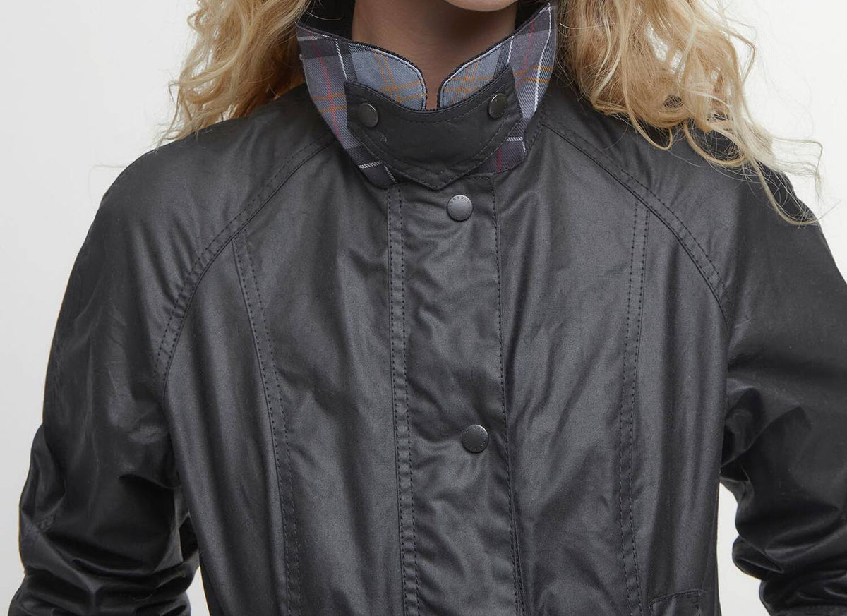 BARBOUR Giacca Donna Beadnell Wax-Classic Black