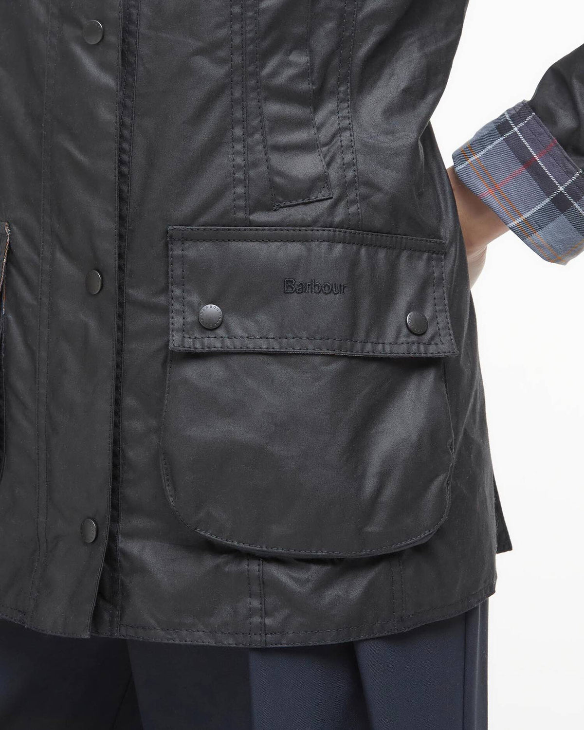 BARBOUR Giacca Donna Beadnell Wax-Classic Black