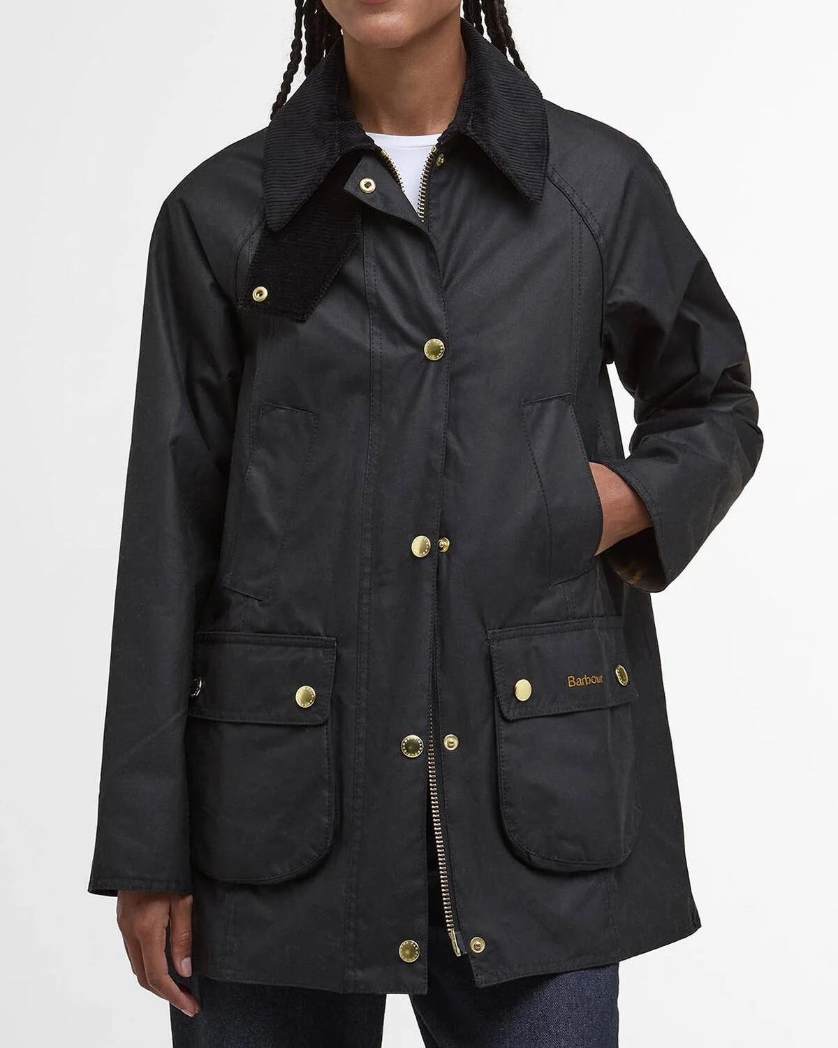 BARBOUR Giacca Donna Modern Beadnell Wax-Black Classic