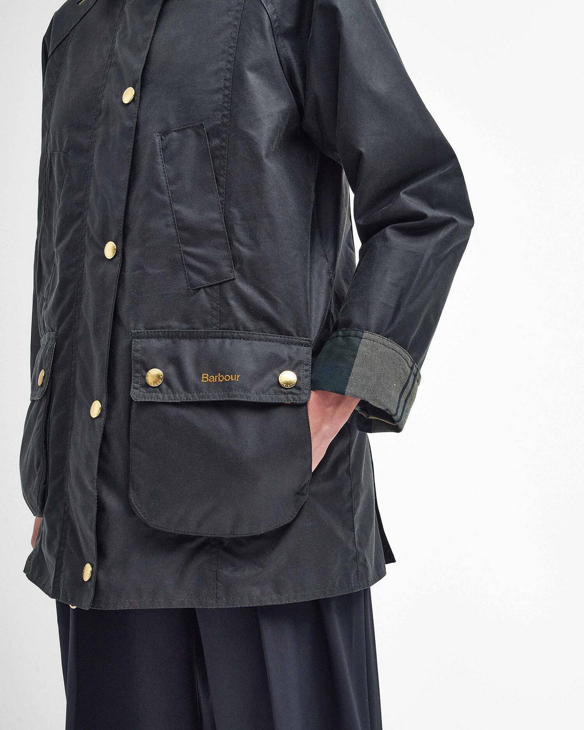 BARBOUR Giacca Donna Modern Beadnell Wax-Sage Ancient