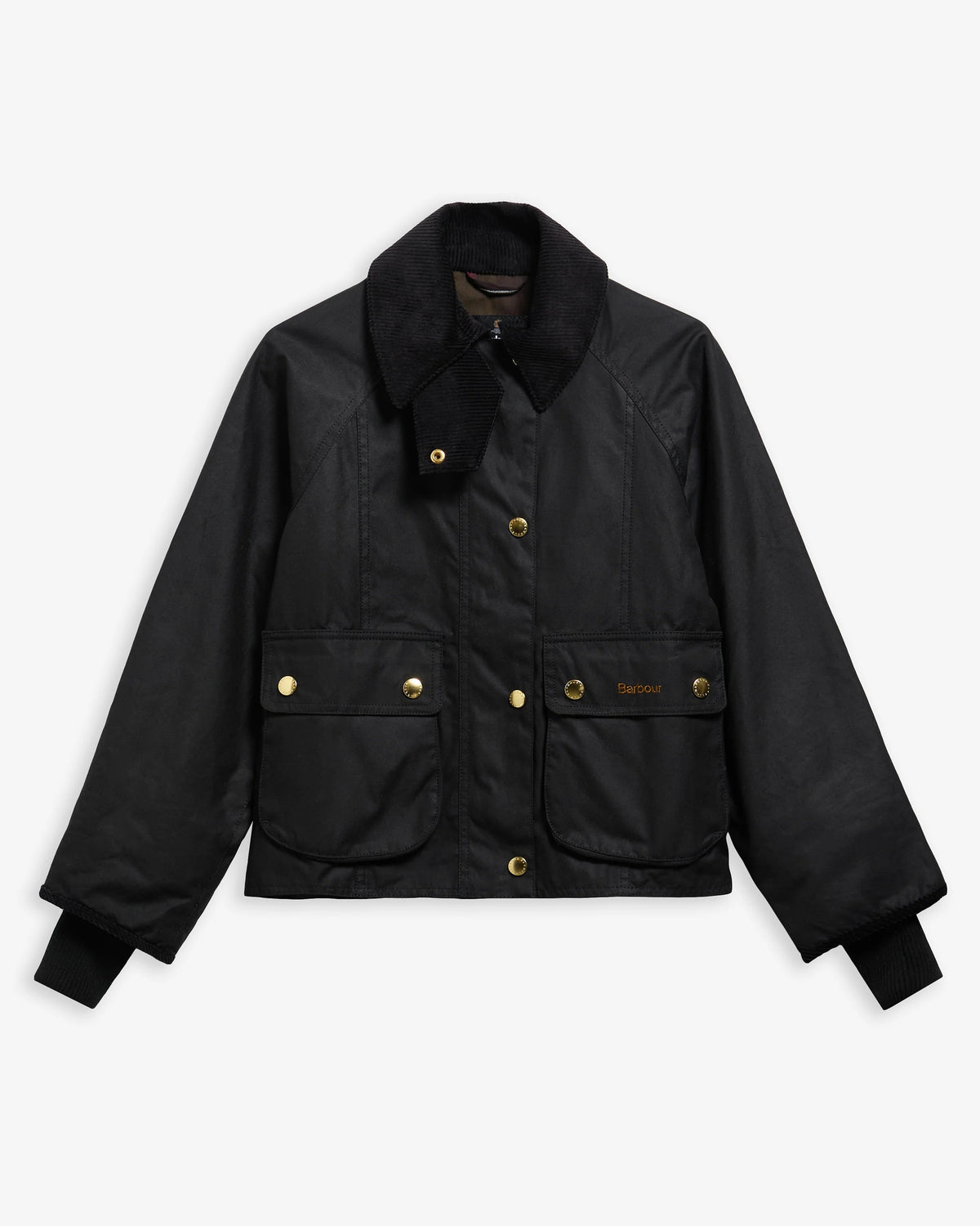 BARBOUR Giacca Donna BEADNELL WAX Crop-Black Classic