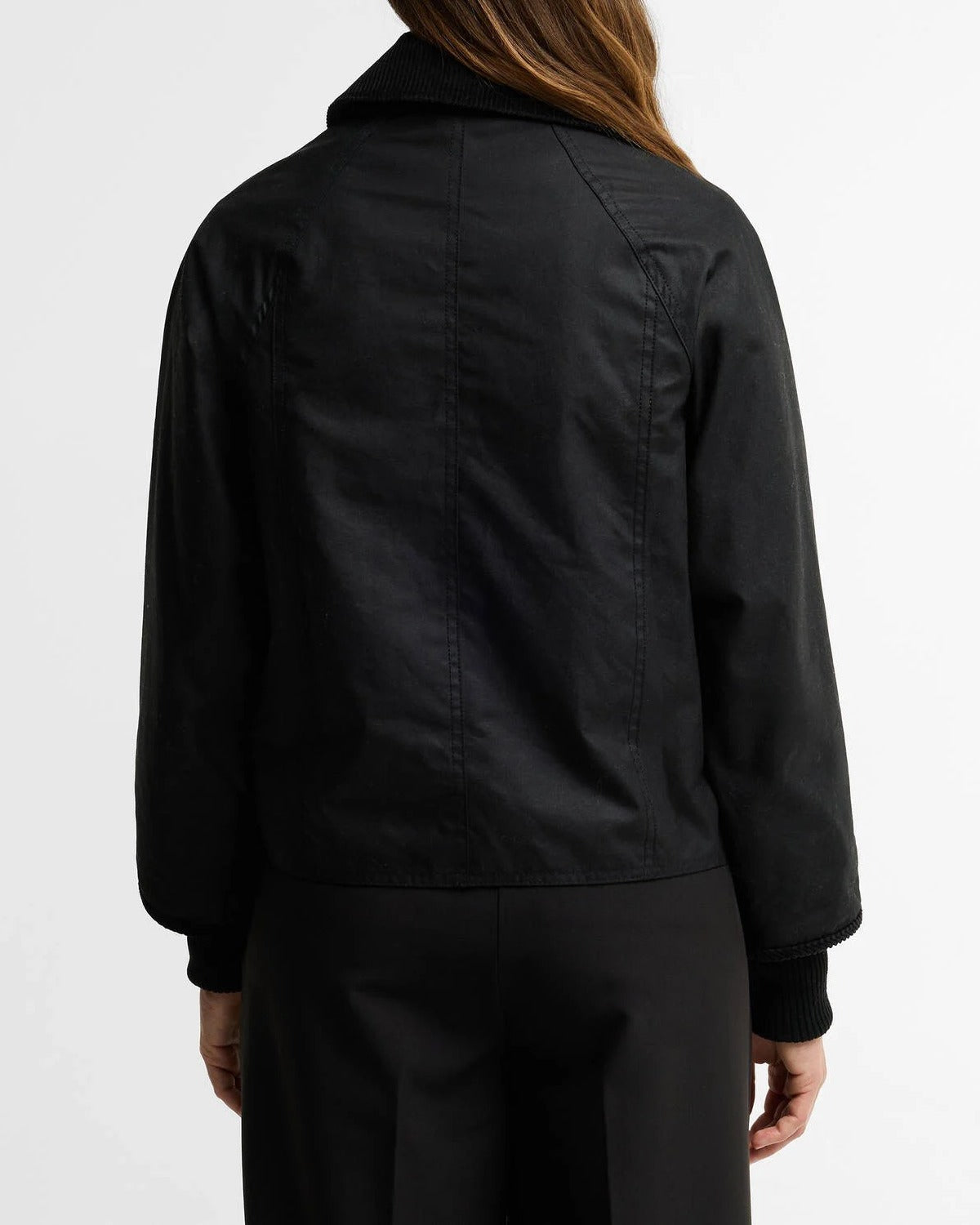 BARBOUR Giacca Donna BEADNELL WAX Crop-Black Classic