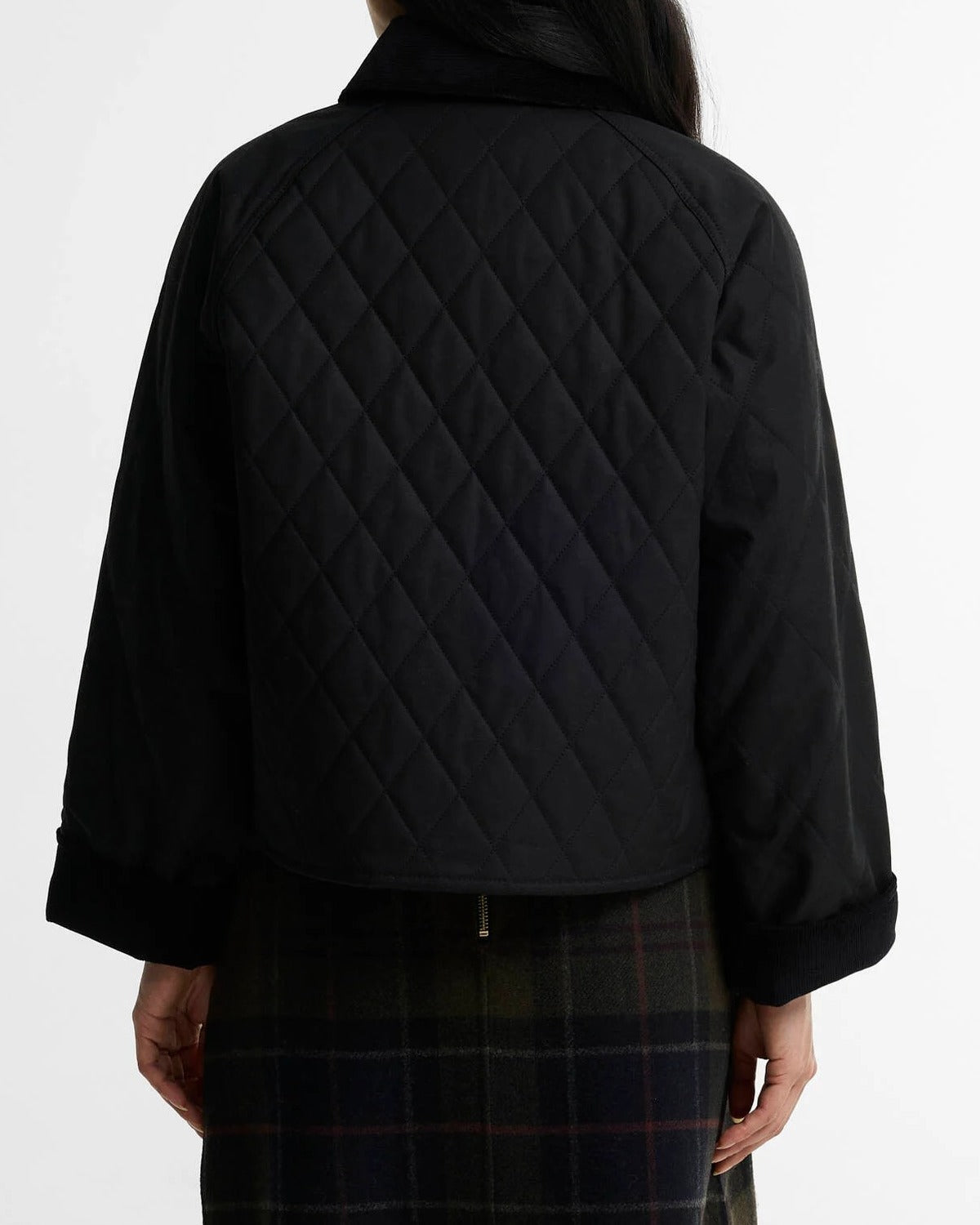 BARBOUR Giacca Donna Spey Icons Wax Quilted-Black/Classic