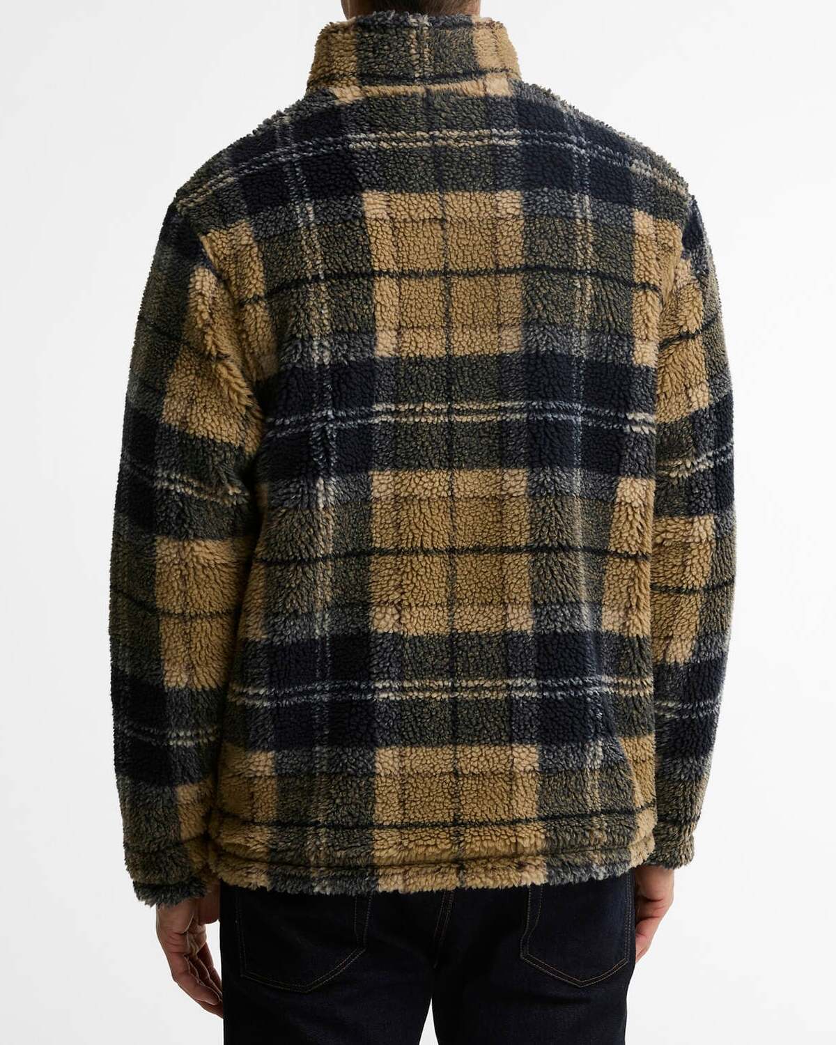 BARBOUR Felpa Uomo Sherpa-Birchwood Dress Tartan