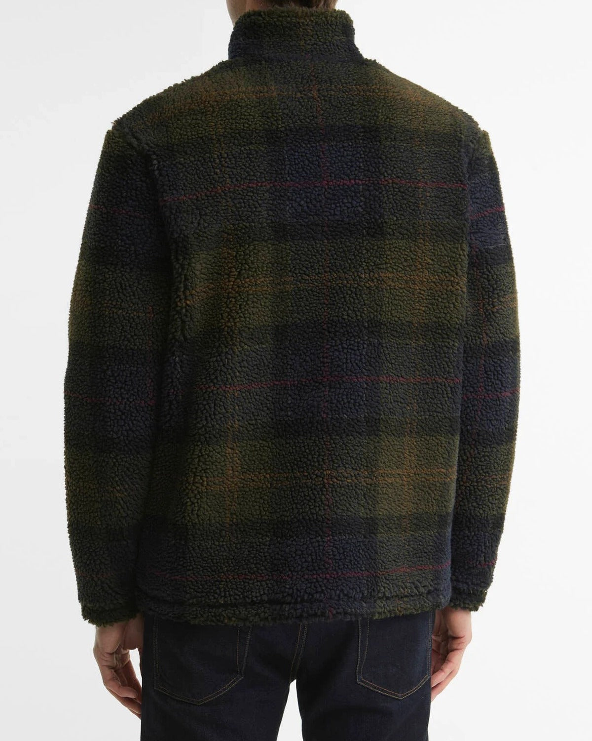 BARBOUR Felpa Uomo Sherpa-Shadow Classic Tartan