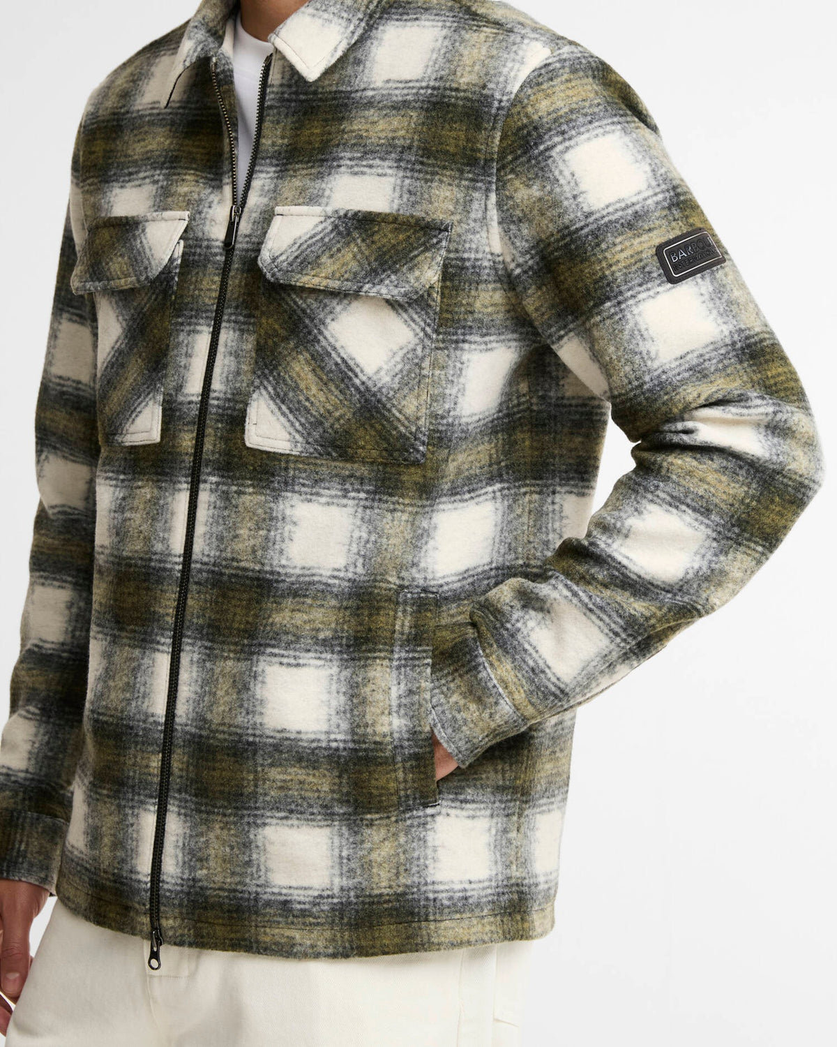 BARBOUR Camicia Uomo Overshirt CLAYTON-Fir Green