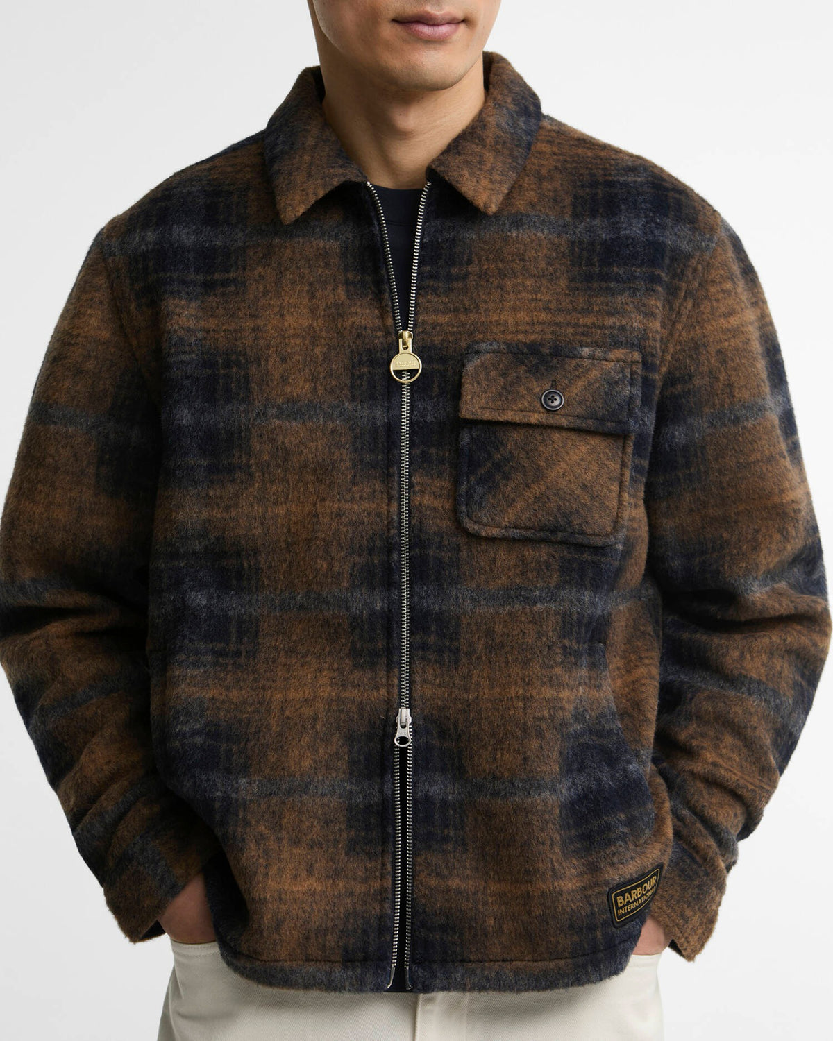 BARBOUR Camicia Uomo Overshirt OSVALD-Navy