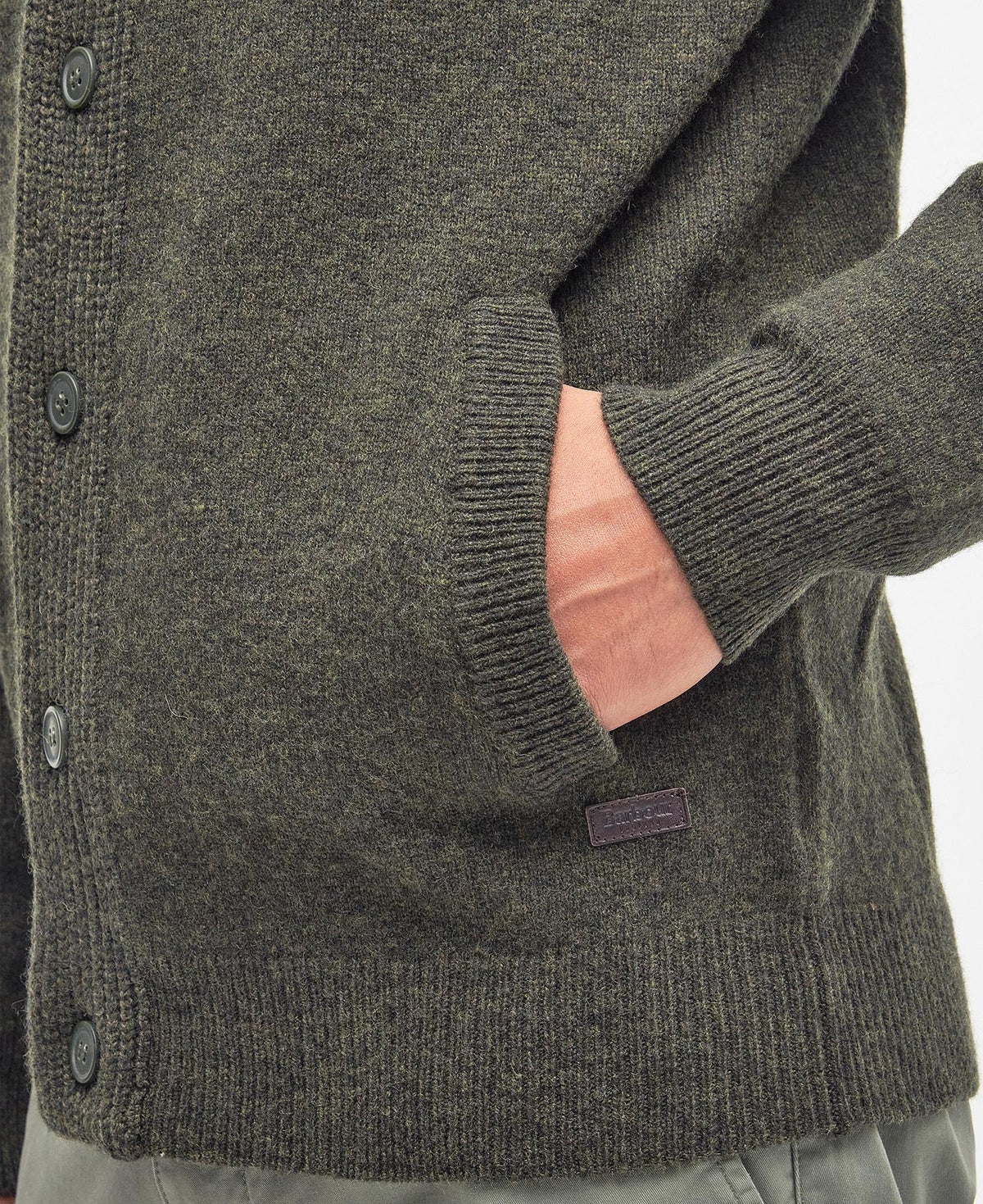 BARBOUR Maglione Uomo Essential Patch Zip-Seaweed