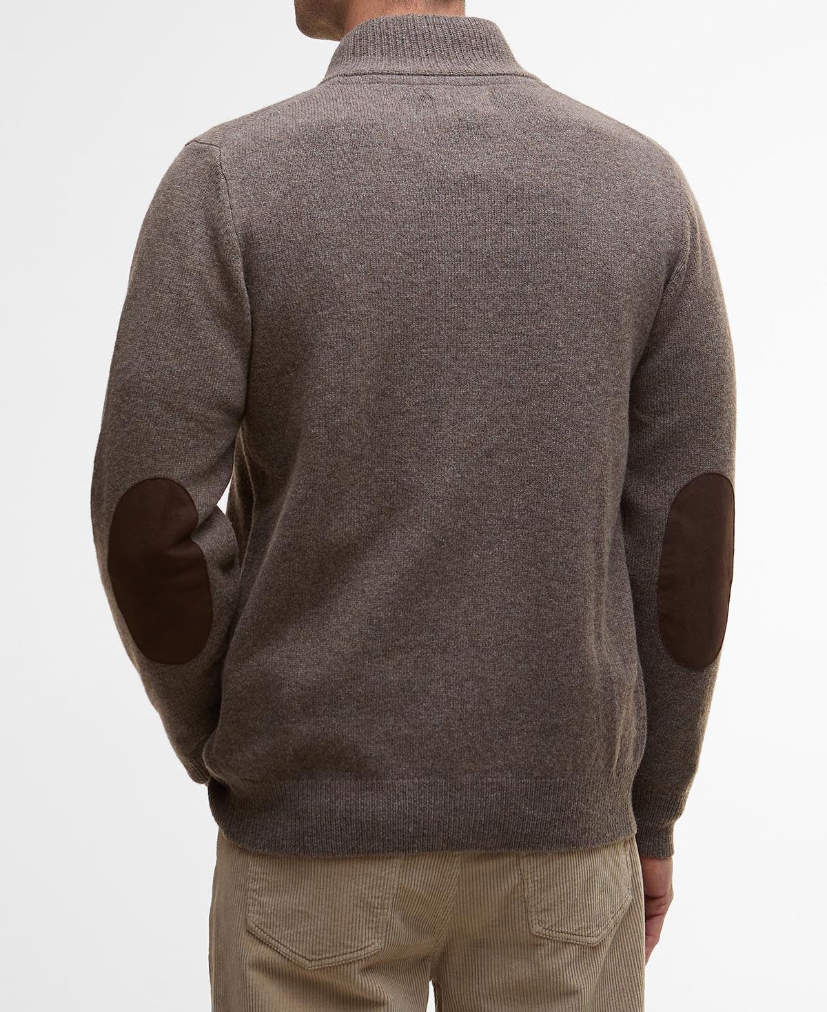 BARBOUR Maglione Uomo Essential Patch Zip-Dark Stone