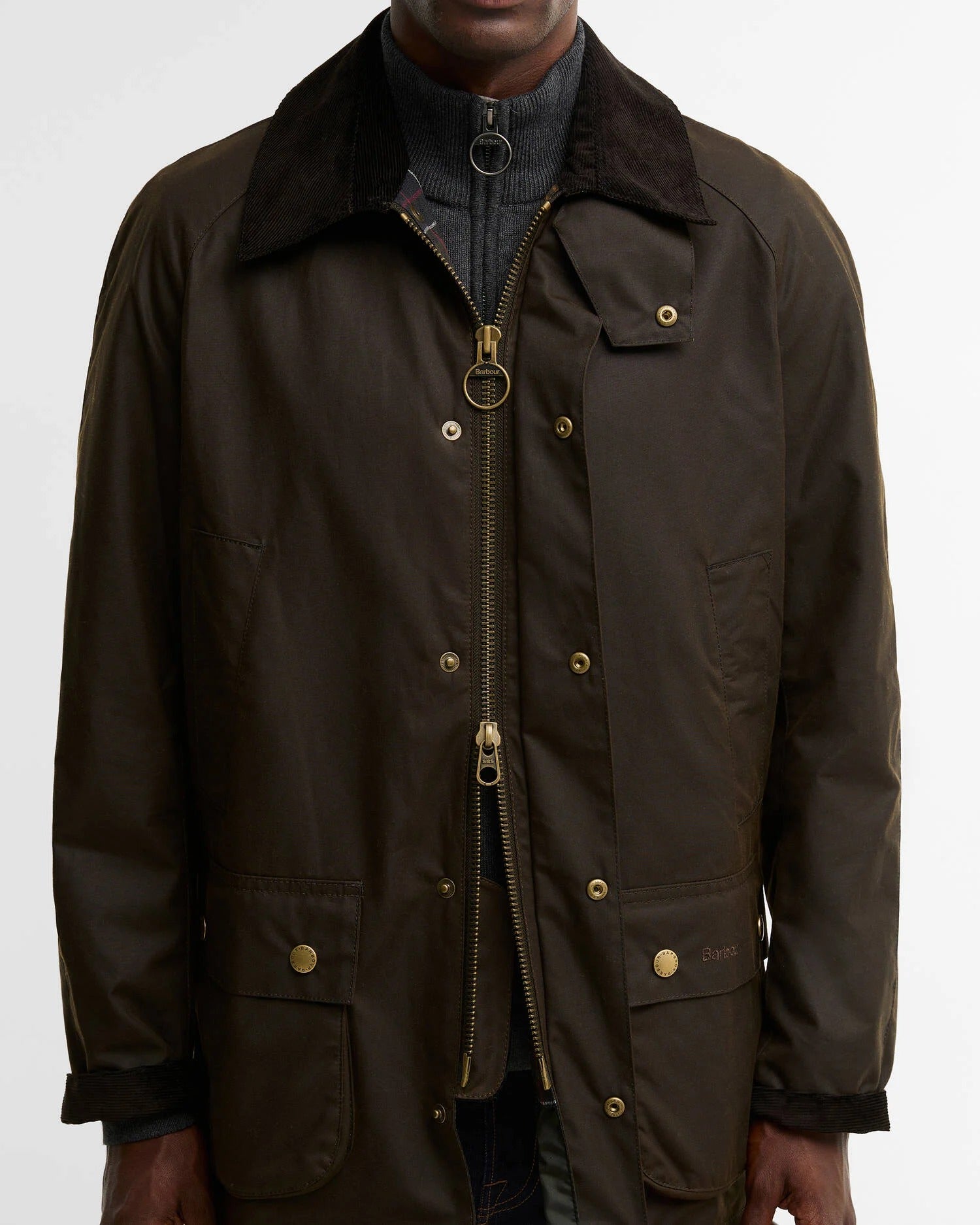 BARBOUR Giacca Uomo ASHBY WAX-Olive