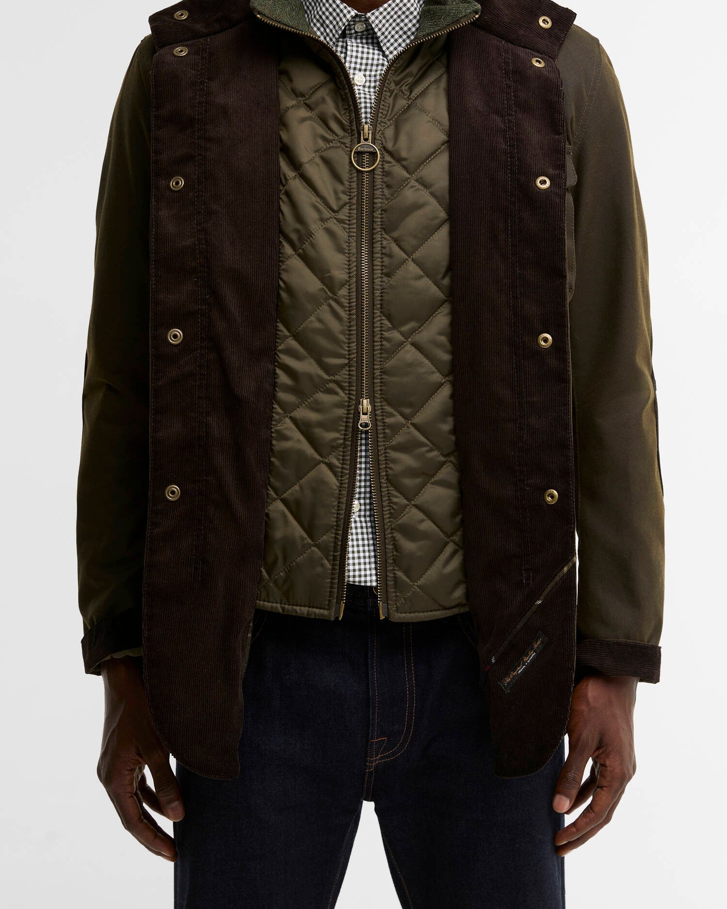 BARBOUR Giacca Uomo OGSTON WAX-Olive