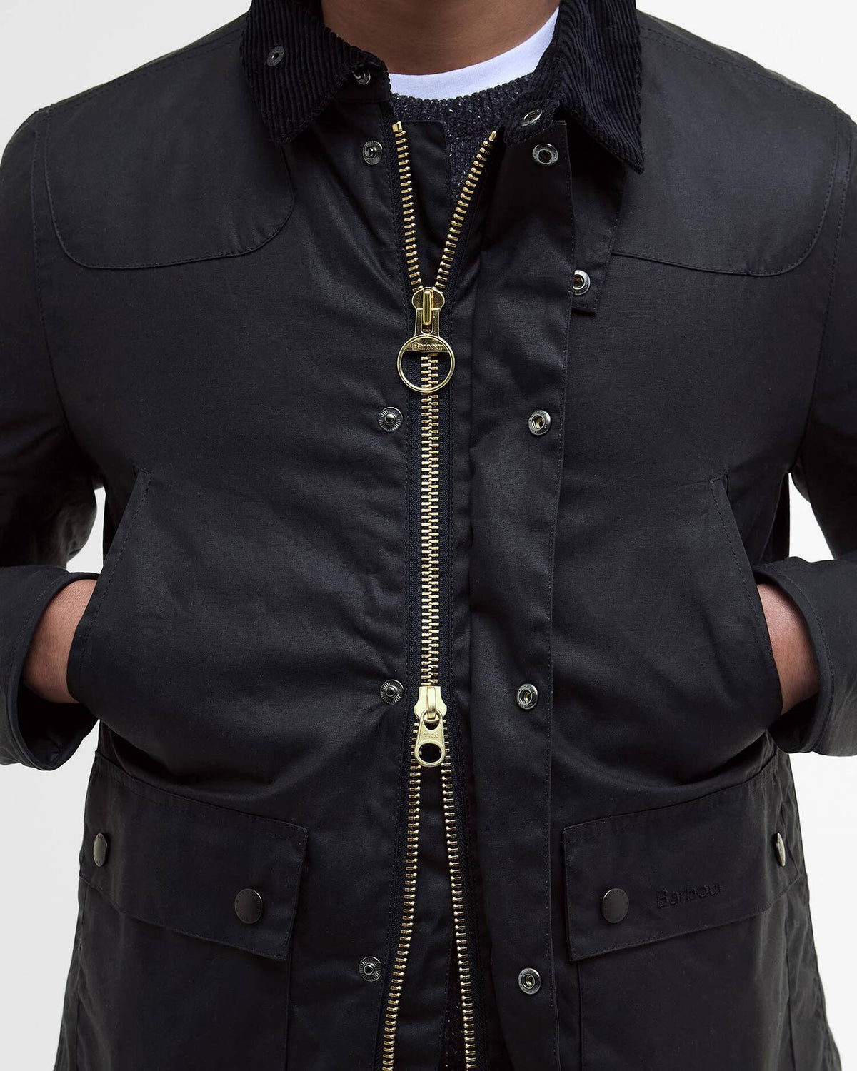 BARBOUR Giacca Uomo Reelin Wax-Classic Navy