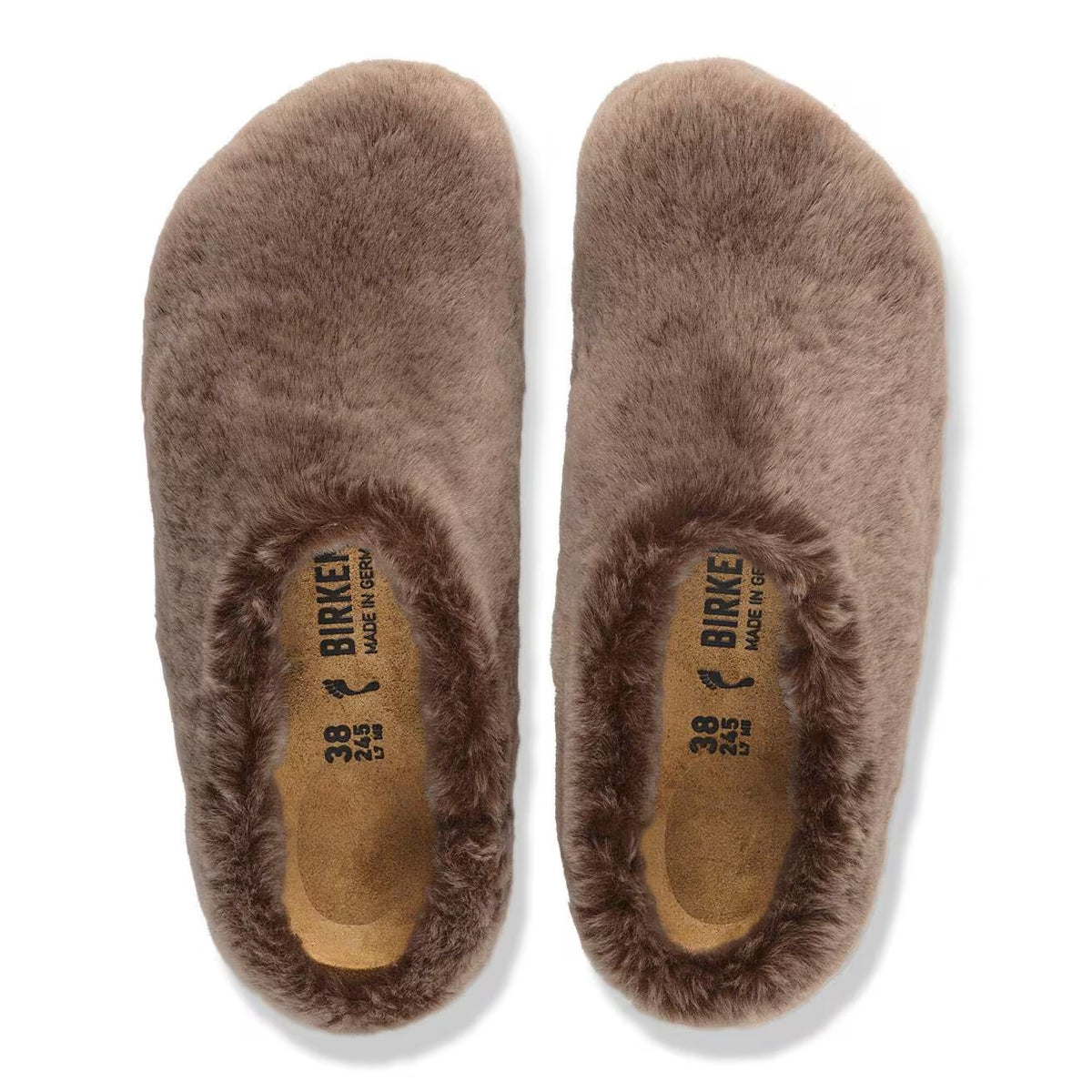 BIRKENSTOCK Ciabatta Unisex AMSTERDAM WRAPPED SHEARLING-Gray Taupe