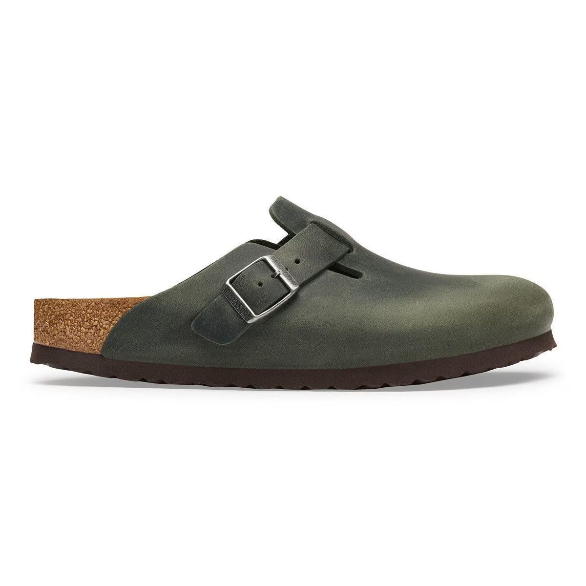 BIRKENSTOCK Ciabatta Uomo Boston Oiled Leather-Thyme