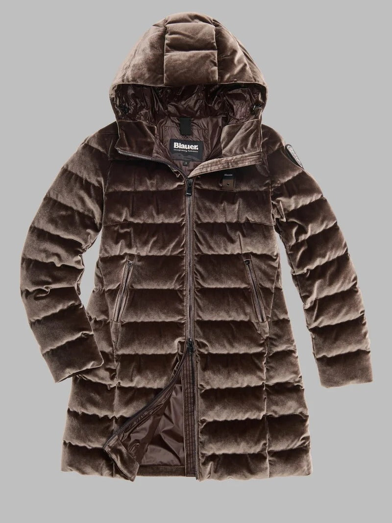 BLAUER Giubbotto Donna VELLY LONG-Marrone