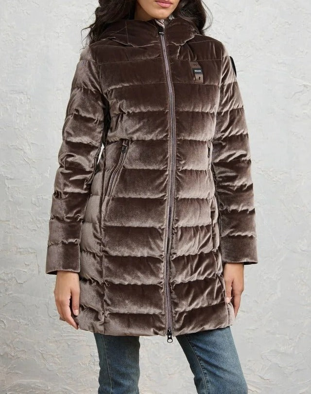 BLAUER Giubbotto Donna VELLY LONG-Marrone