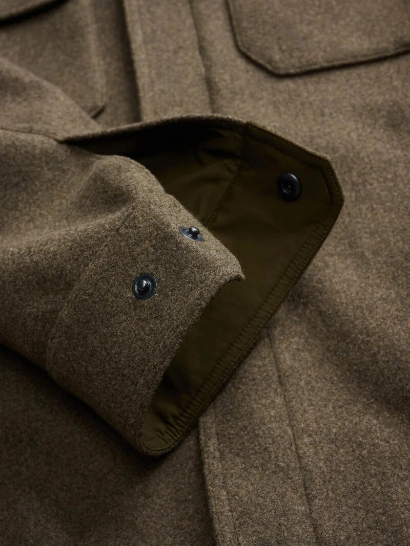 BLAUER Giacca Camicia Uomo HAWTHORNE-Verde Oliva