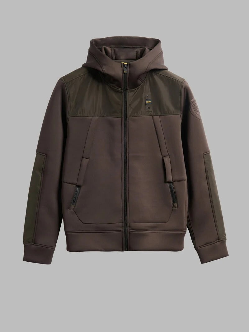 BLAUER Felpa Uomo WILBERT-Marrone