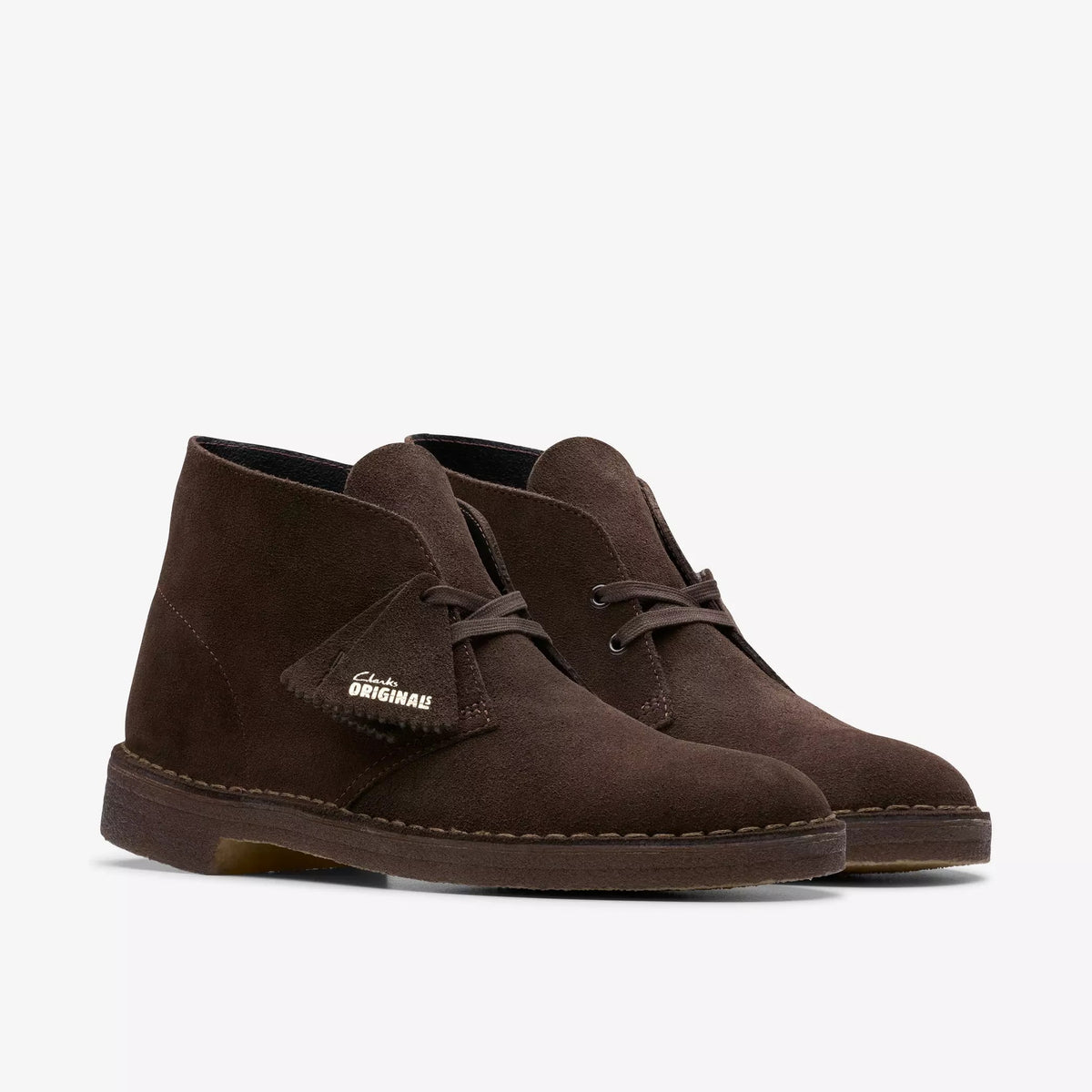 CLARKS Scarpa Uomo DESERT BOOT SUEDE-Brown
