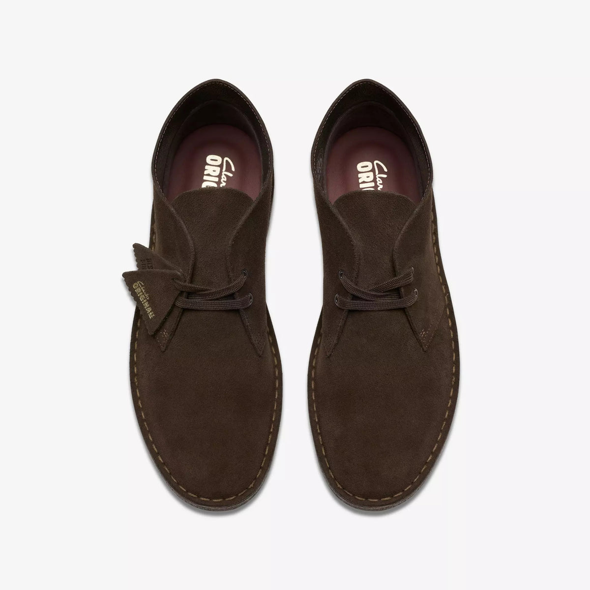 CLARKS Scarpa Uomo DESERT BOOT SUEDE-Brown
