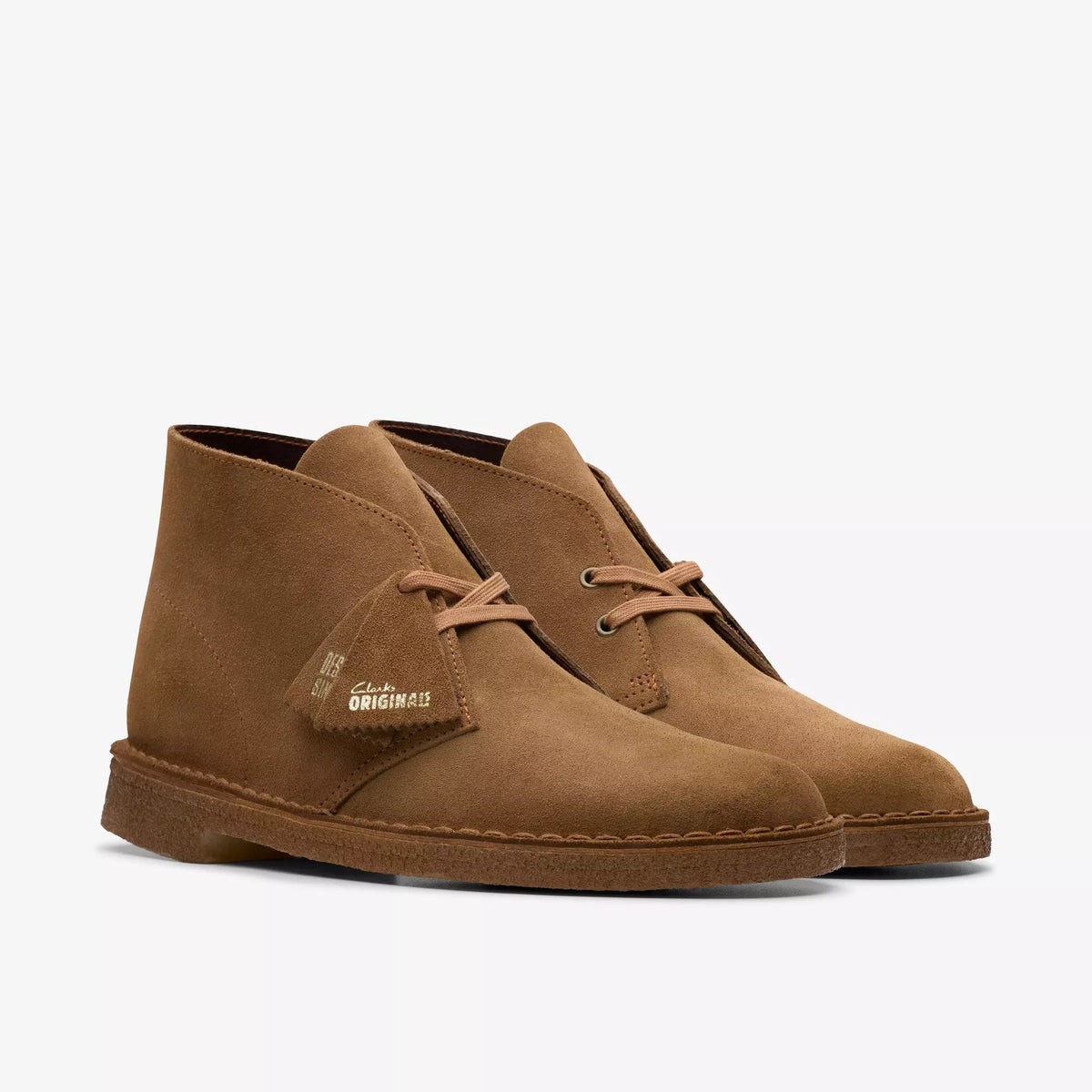 CLARKS Scarpa Uomo DESERT BOOT SUEDE-Cola