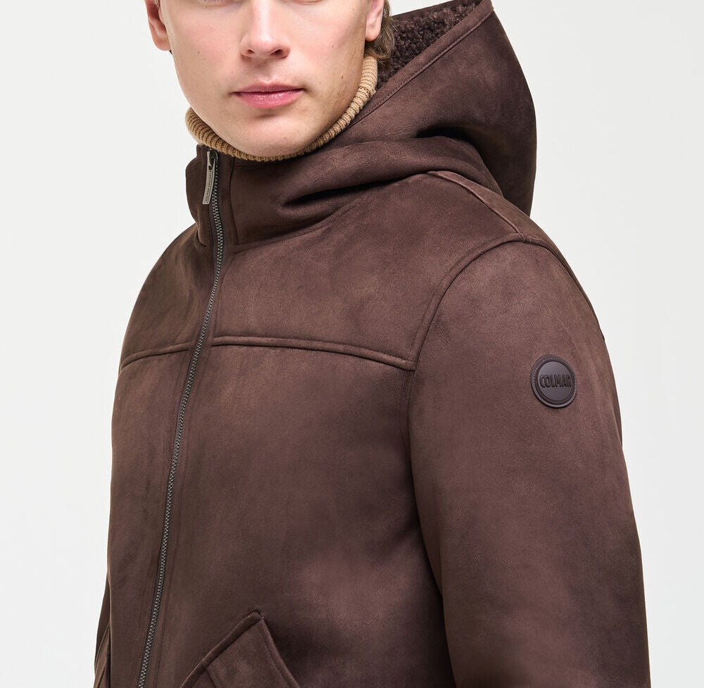COLMAR Giacca Uomo Camoscio-Marrone Black Coffee