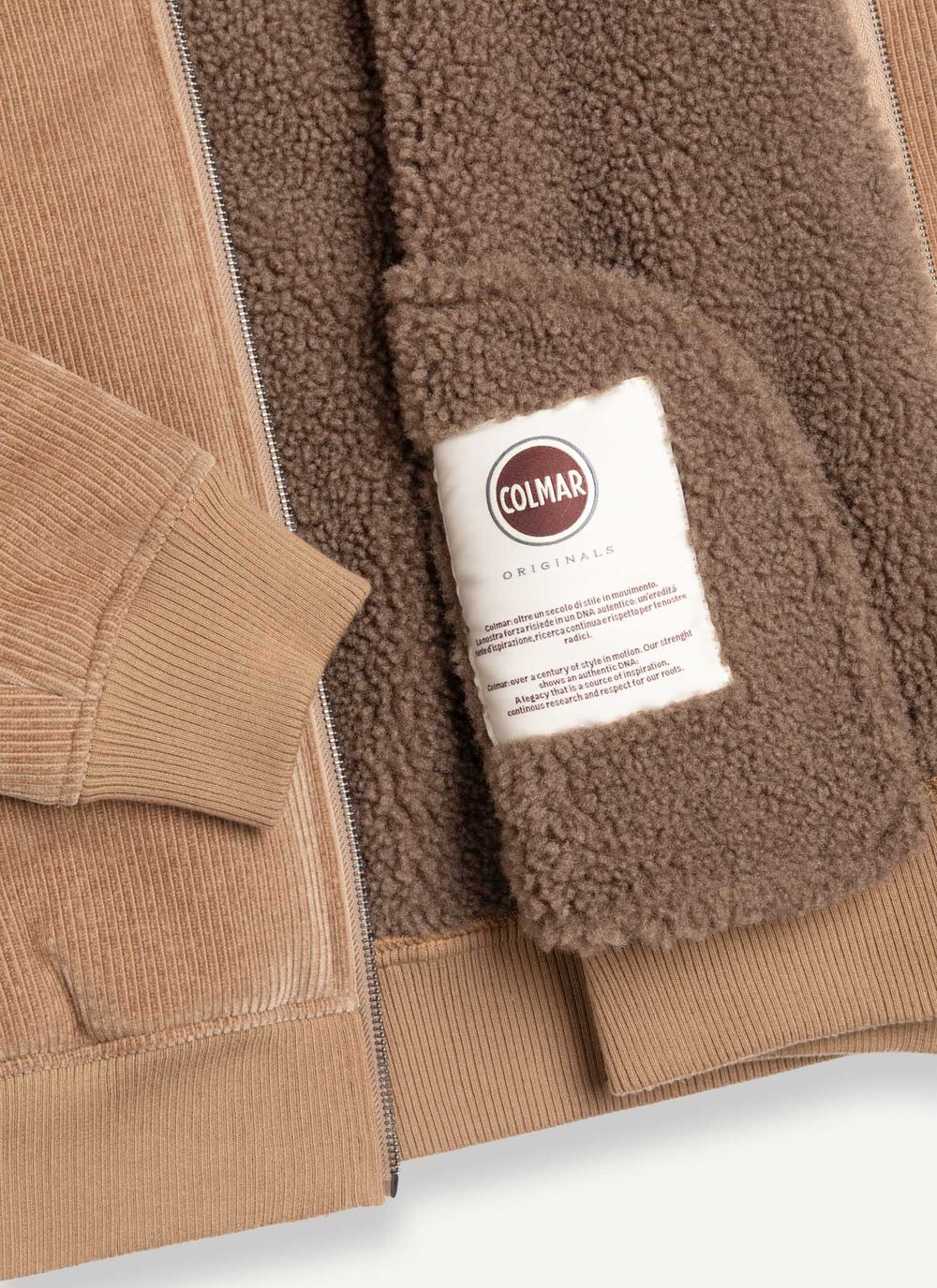 COLMAR Giacca Uomo Bomber Velluto-Beige Marrakech