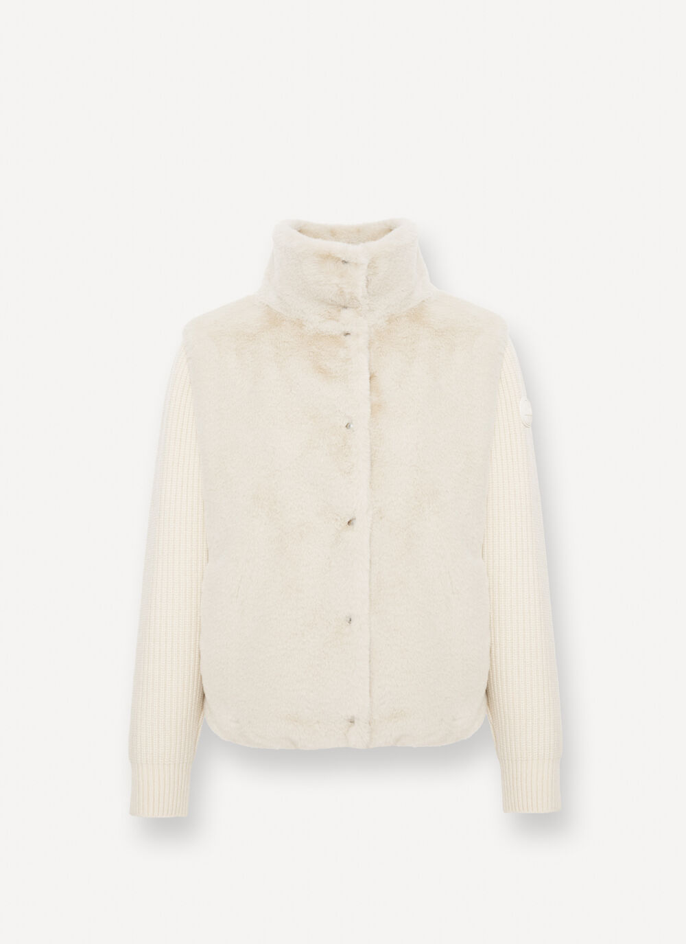 COLMAR Giacca Donna Ibrida Ecopelliccia-Bianco Nude