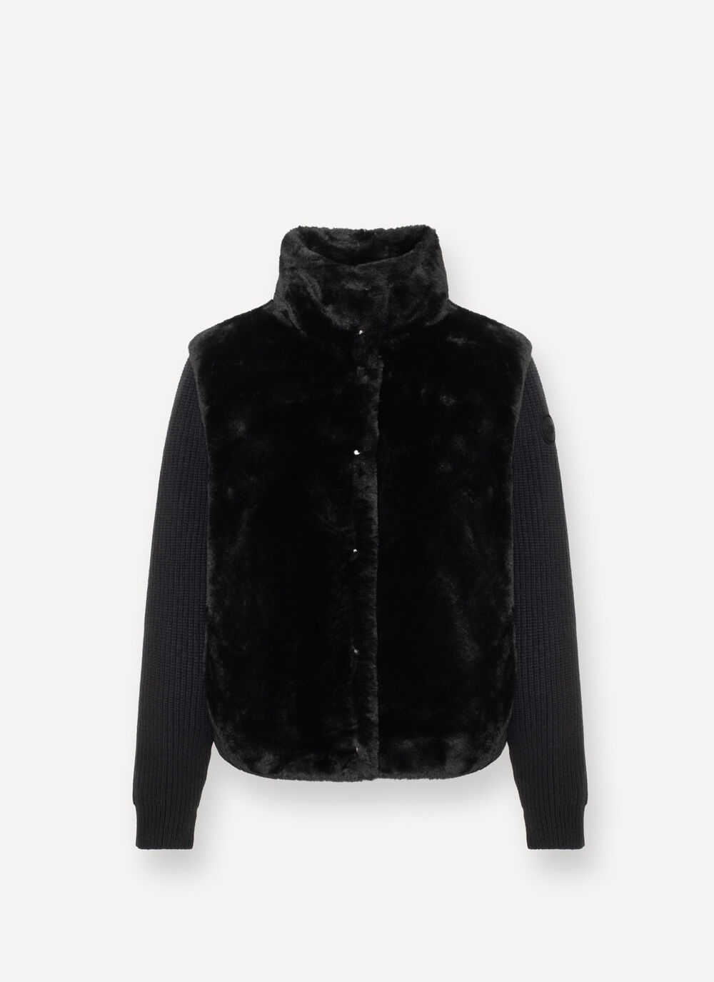 COLMAR Giacca Donna Ibrida Ecopelliccia-Black