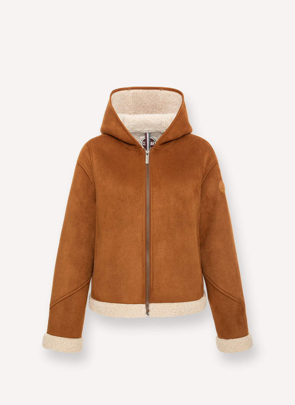 HOODED JACKET IN SYNTH SHEEPSKIN - 1JU PRESTIGE