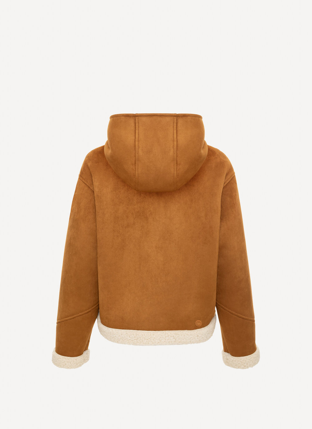 HOODED JACKET IN SYNTH SHEEPSKIN - 1JU PRESTIGE