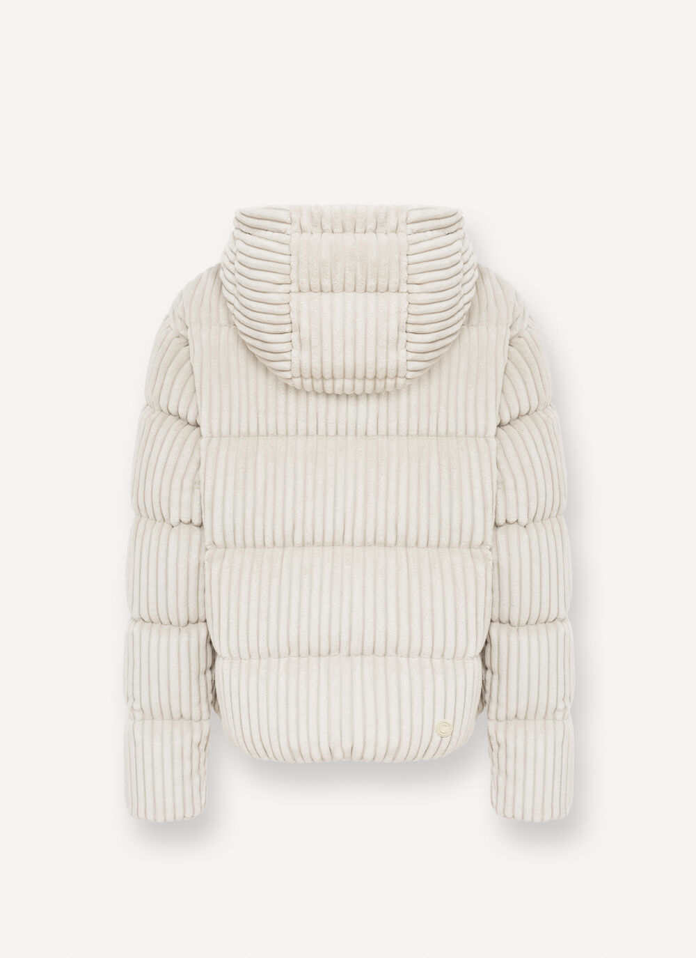 COLMAR Piumino Donna Cappuccio Velluto-Bianco Nude