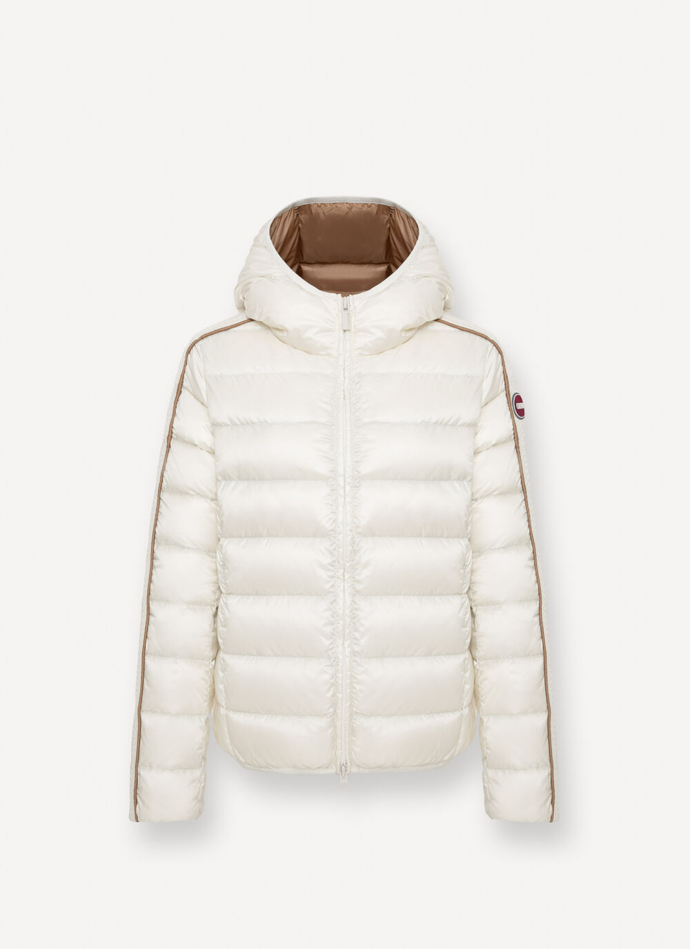 COLMAR Piumino Donna Heritage Cappuccio-Bianco Tofu