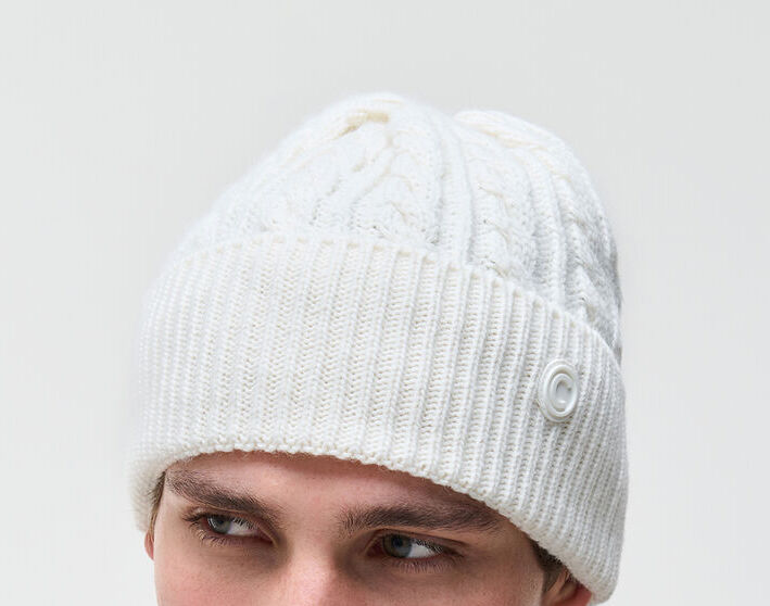 COLMAR Berretto Unisex Trecce-Bianco Tofu