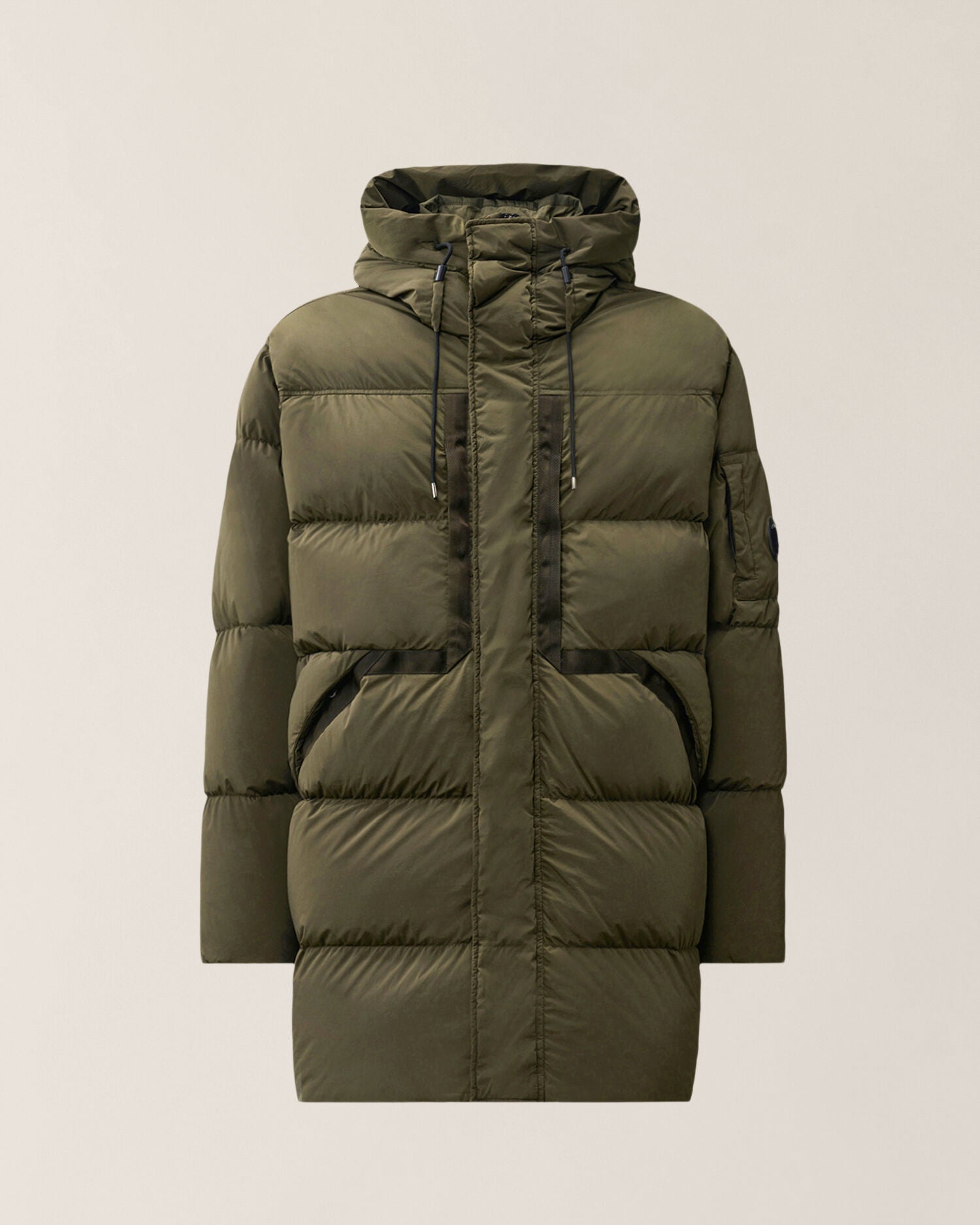 C.P. COMPANY Piumino Uomo Nycra-R Lens Long-Ivy Green