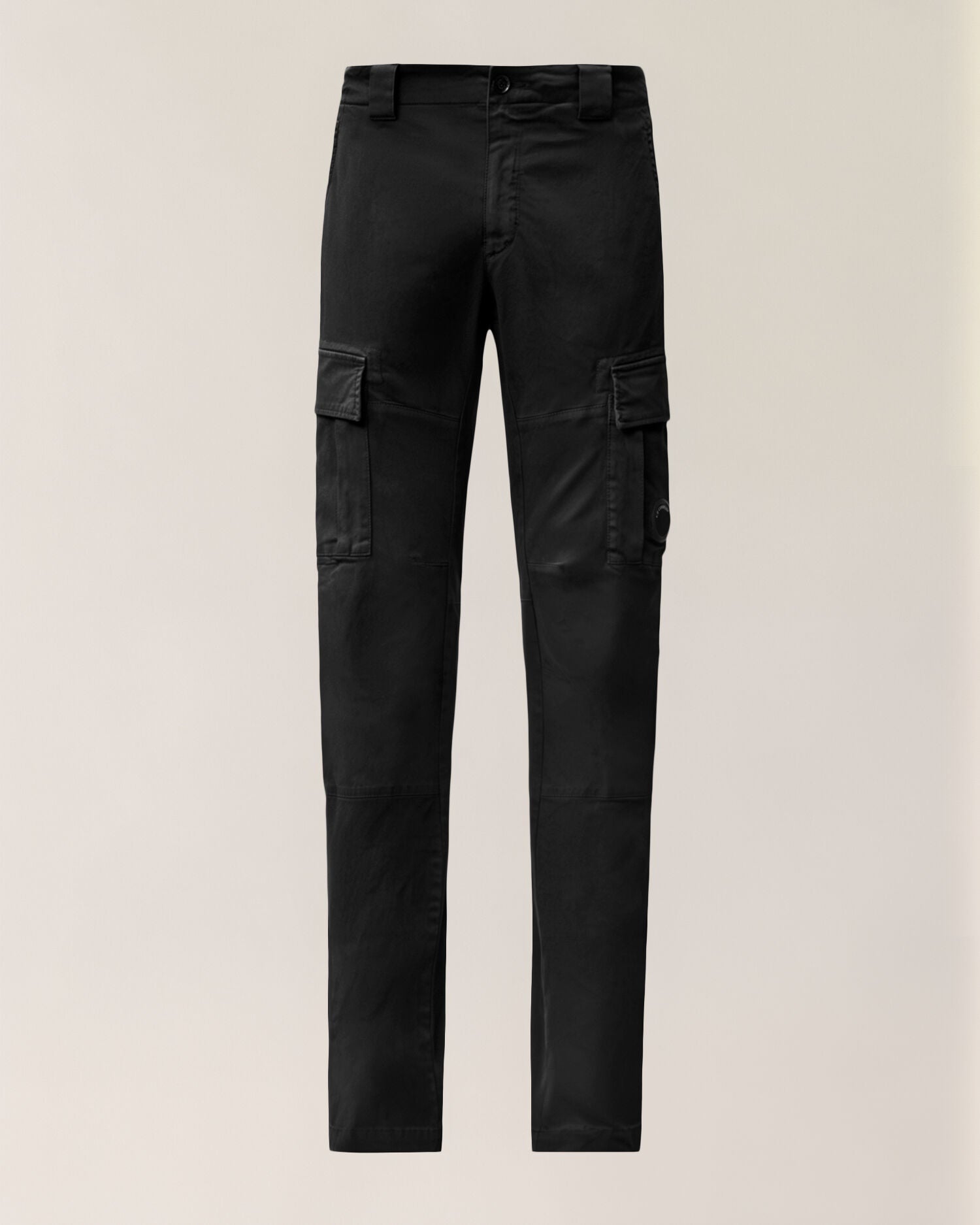 C.P. COMPANY Pantalone Uomo Stretch Sateen Ergonomic Cargo-Black