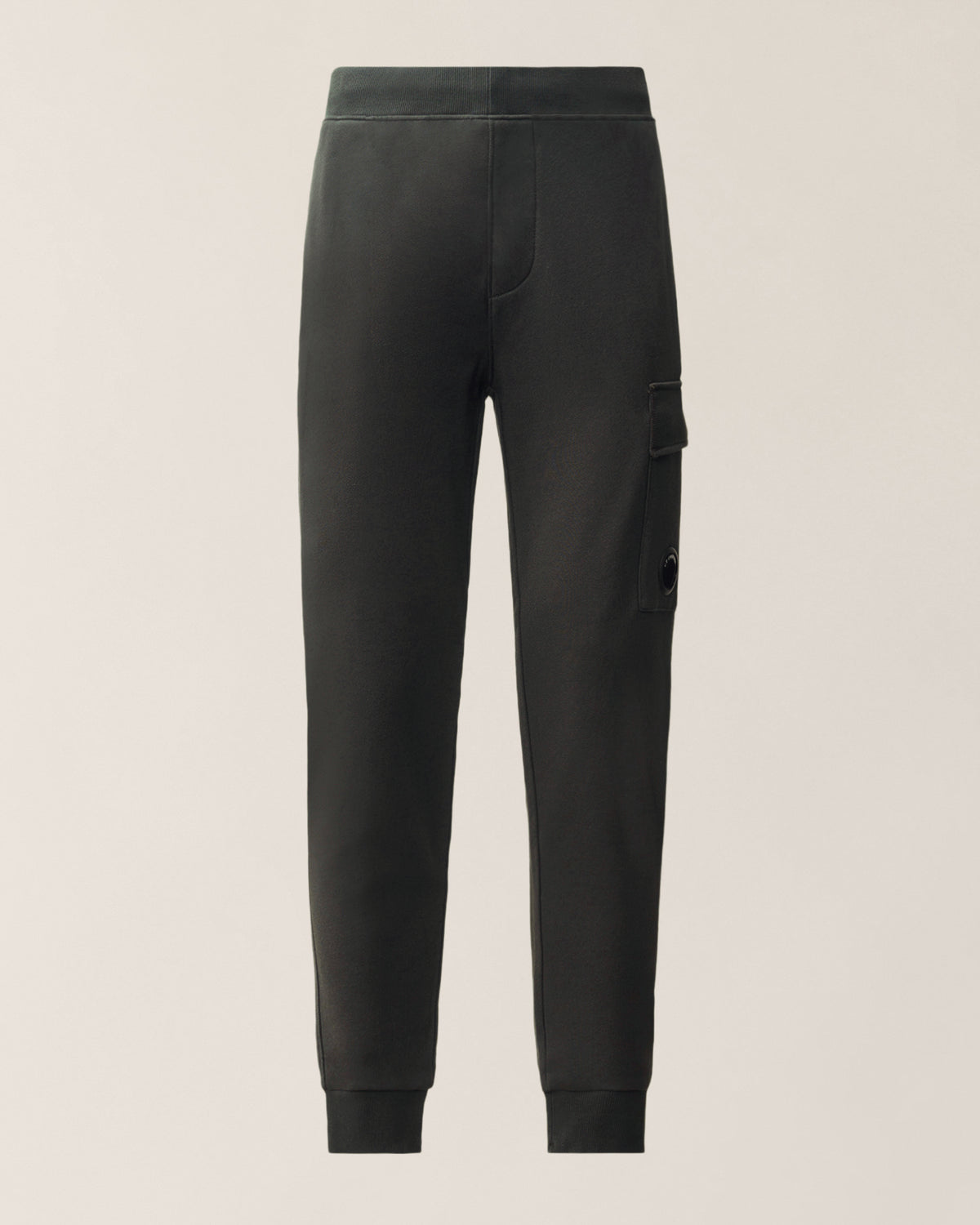 C.P. COMPANY Pantalone Uomo Diagonal Raised Fleece Lens-Raven Grey