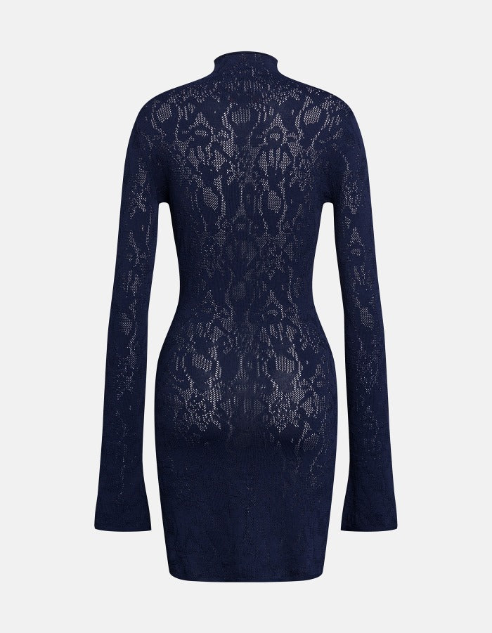 DONDUP Abito Corto Donna Tricot Viscosa Jacquard-Universo