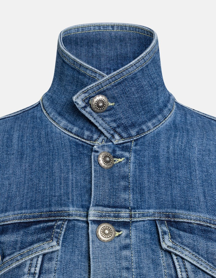 DONDUP Giacca Donna Denim Stretch-Blu
