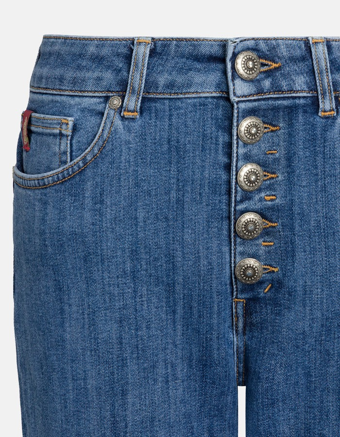 DONDUP Jeans Donna KOONS GIOIELLO Loose-Blu