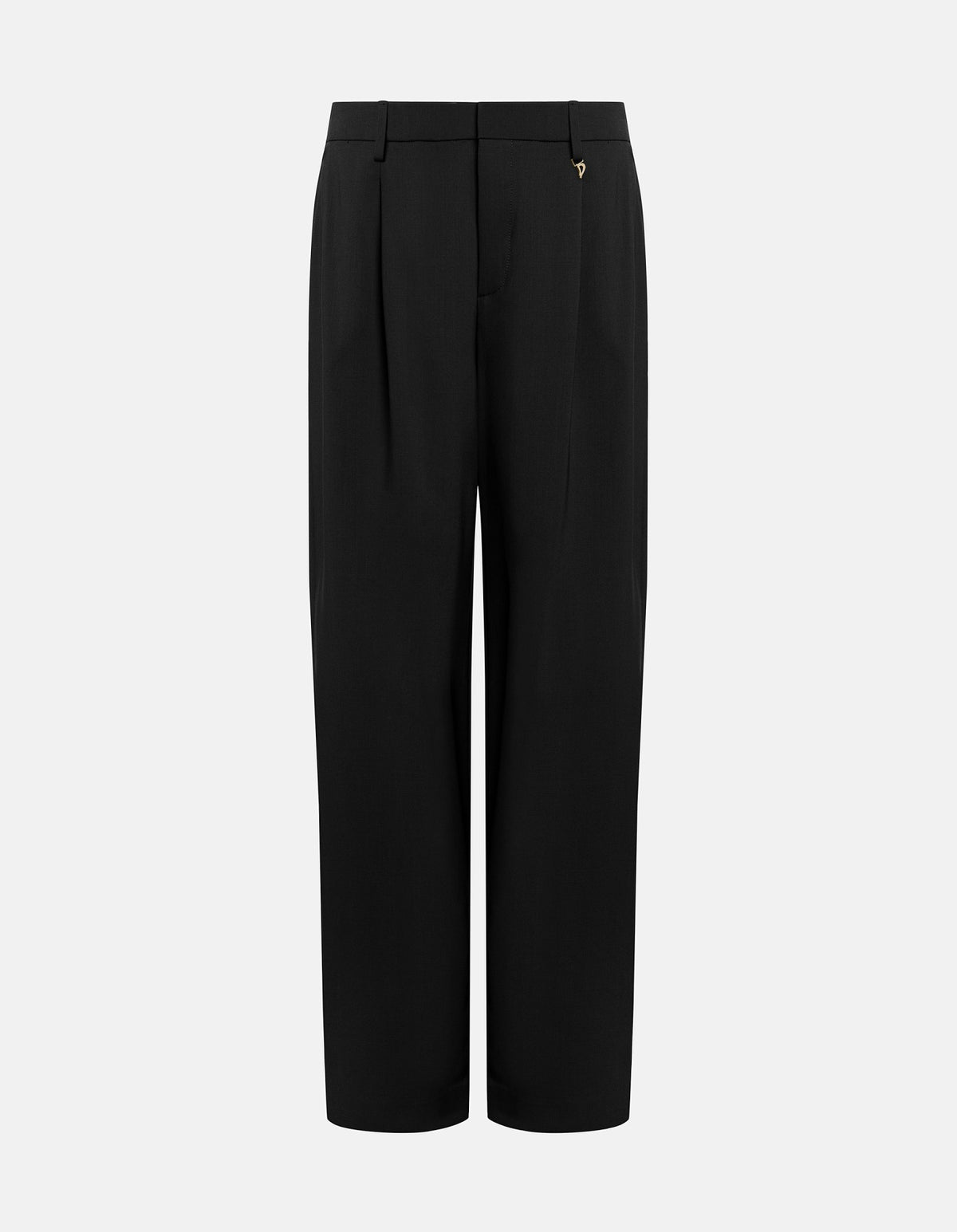 DONDUP Pantalone Donna Lia Wide Leg-Nero