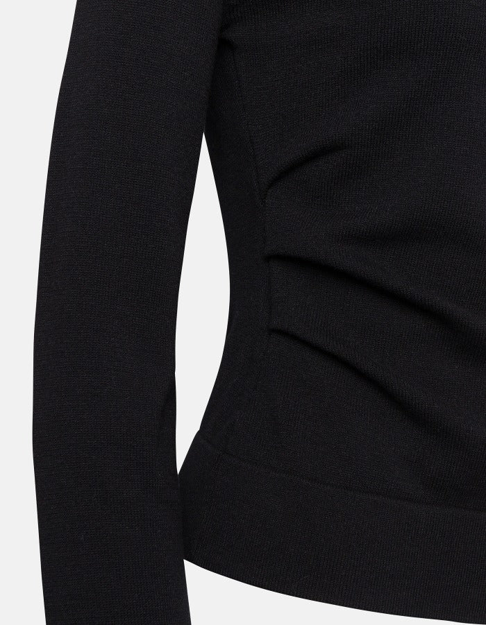 DONDUP Maglia Donna Viscosa Spalline-Nero